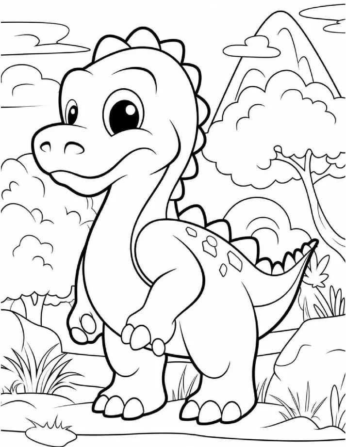 Dinossauros para colorir 20