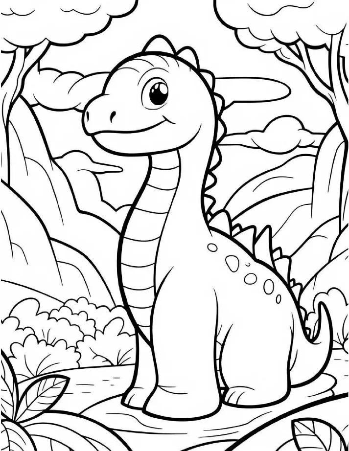 Dinossauros para colorir 4