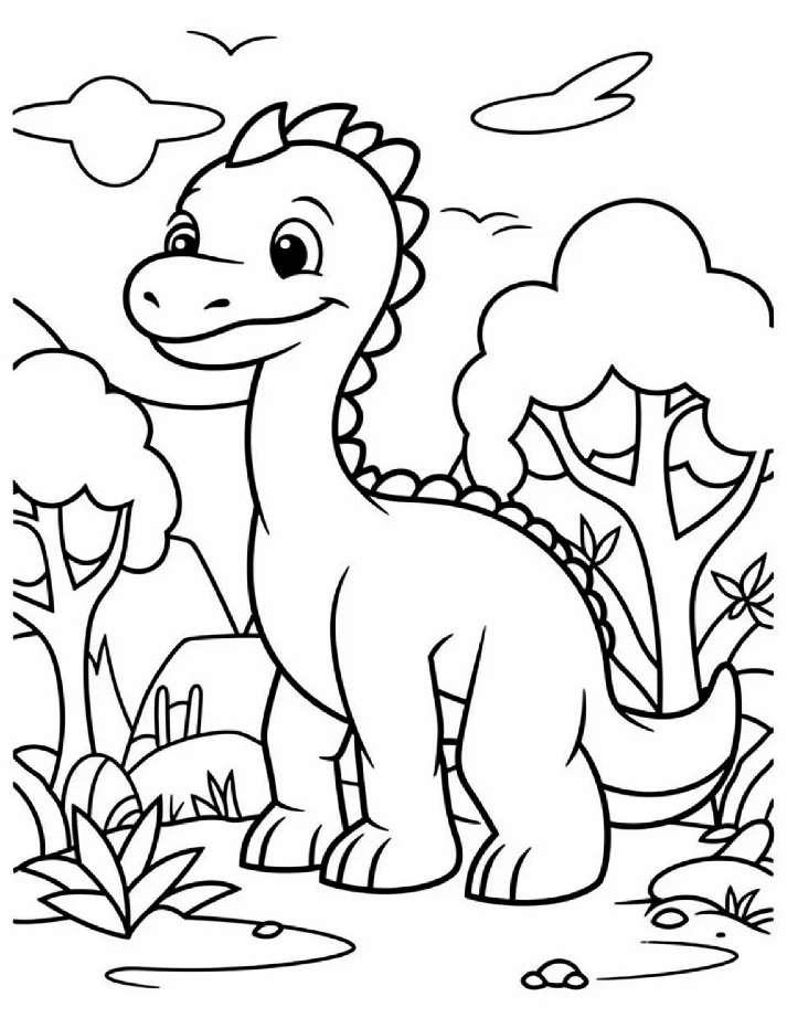Dinossauros para colorir 5