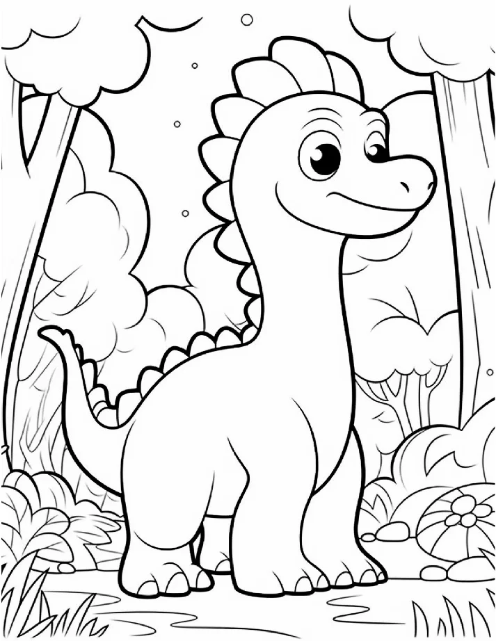 Dinossauros para colorir 6