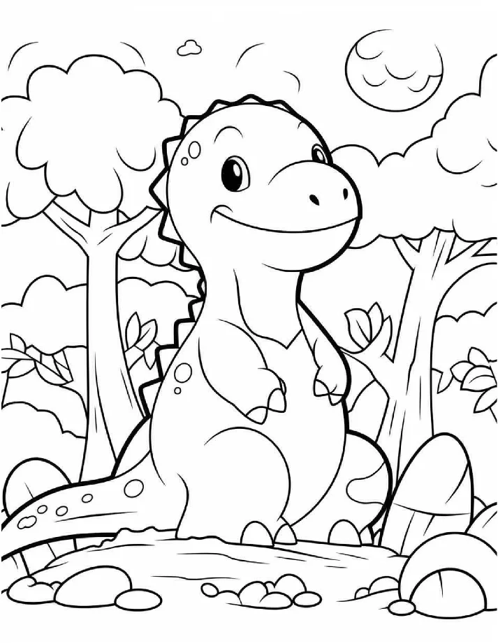 Dinossauros para colorir 8