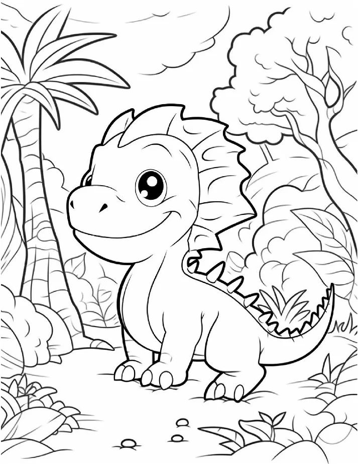 Dinossauros para colorir 9