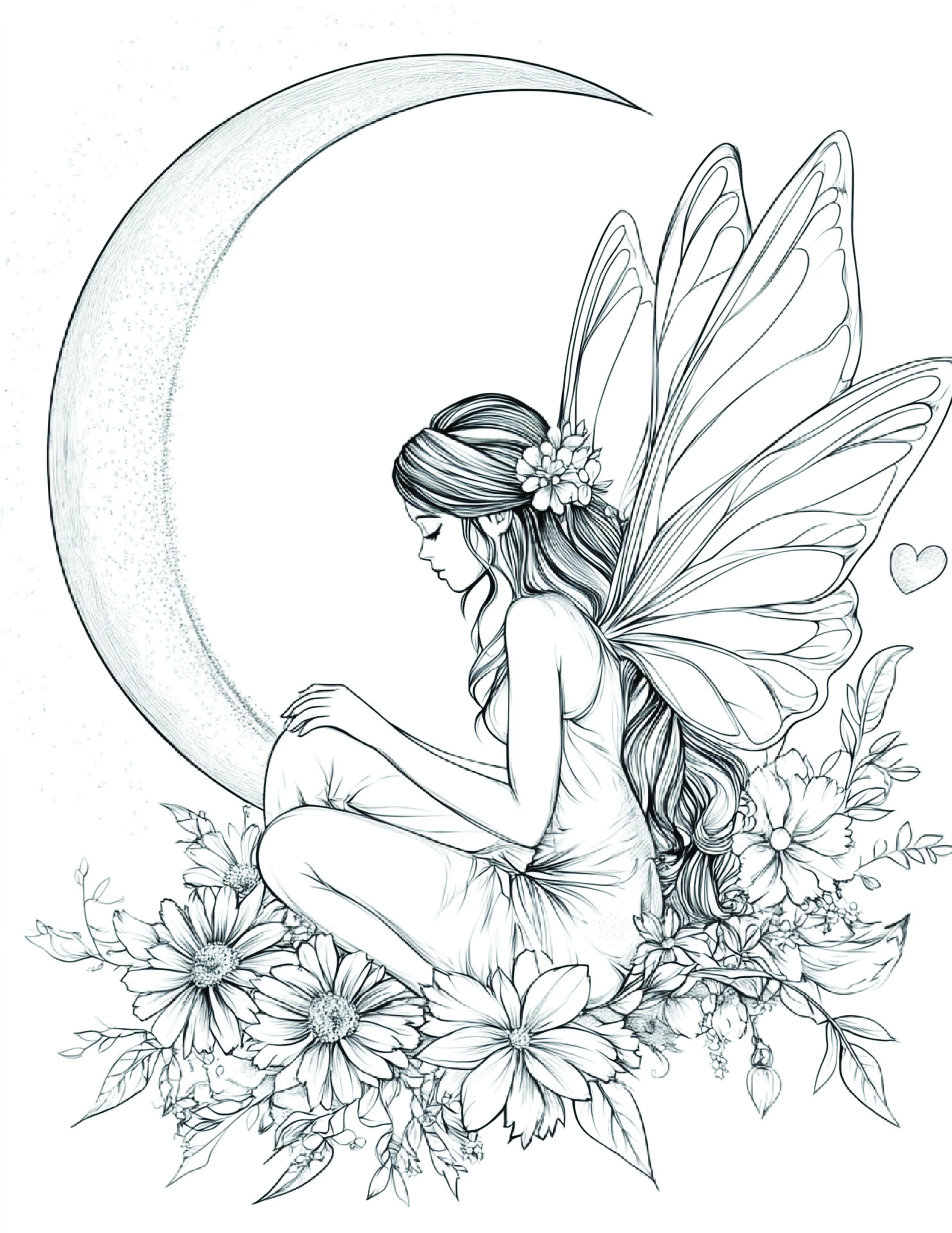 Fada da Lua para colorir 100