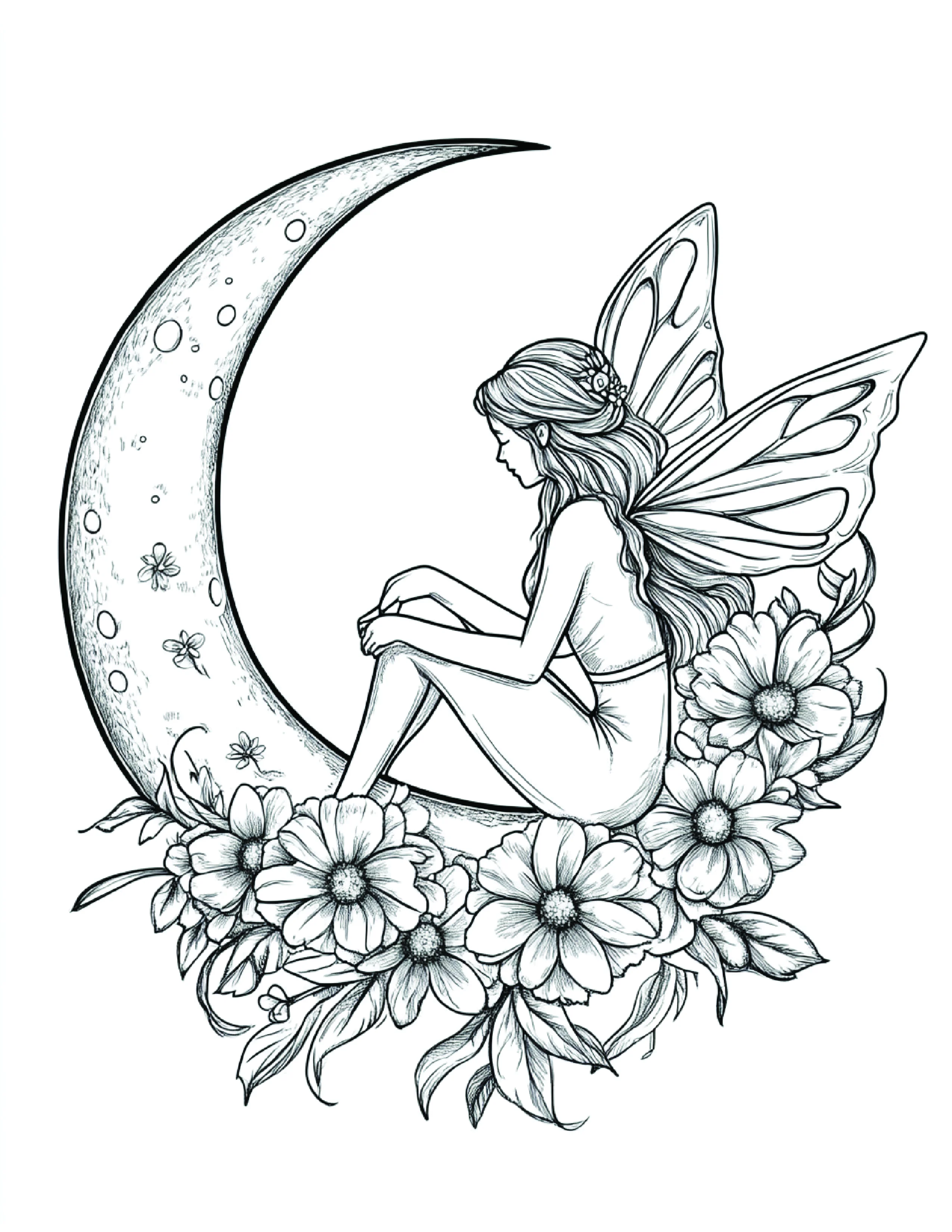 Fada da Lua para colorir 102