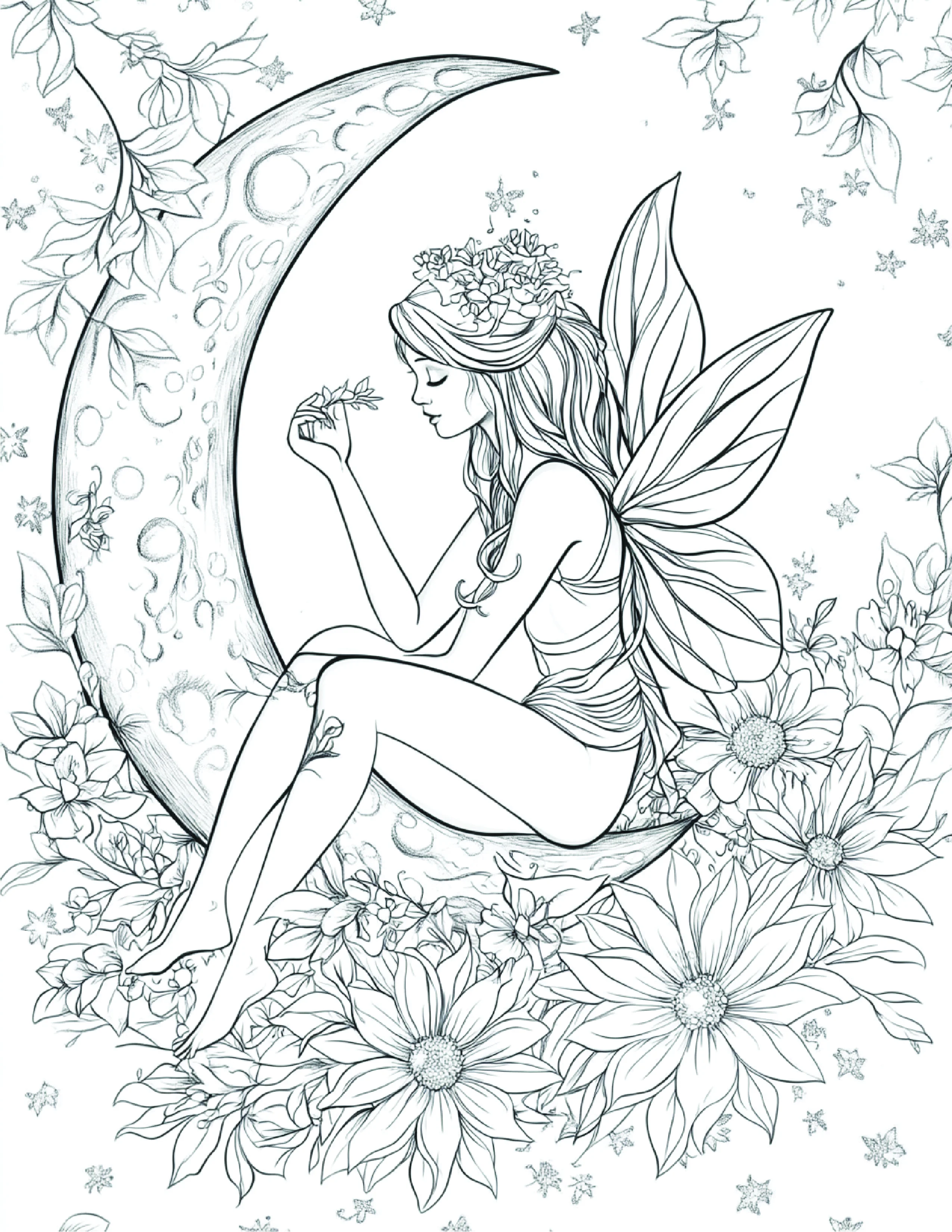 Fada da Lua para colorir 104