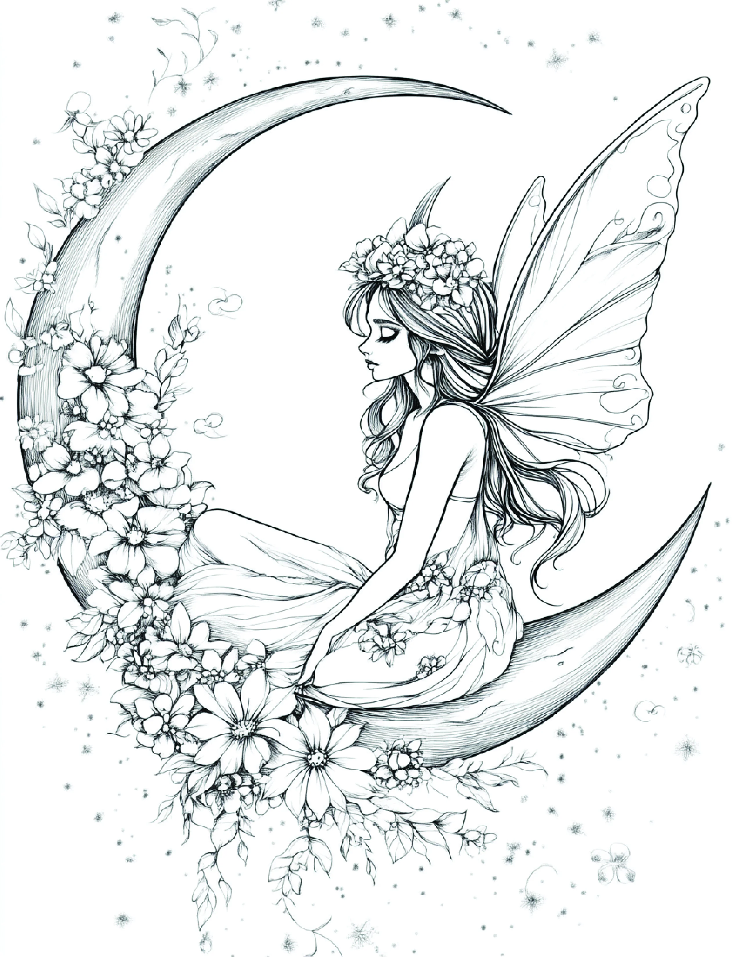 Fada da Lua para colorir 106