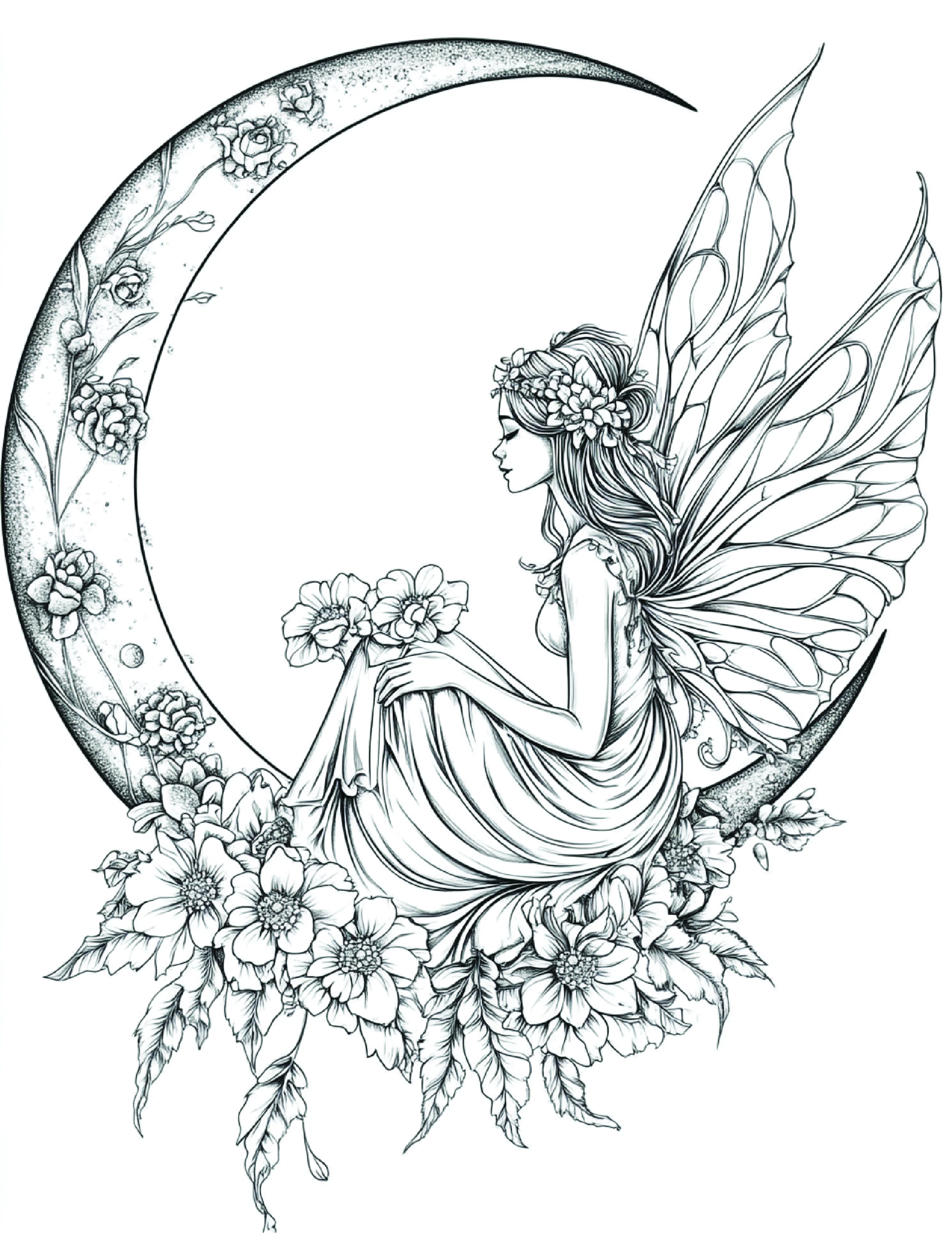 Fada da Lua para colorir 107