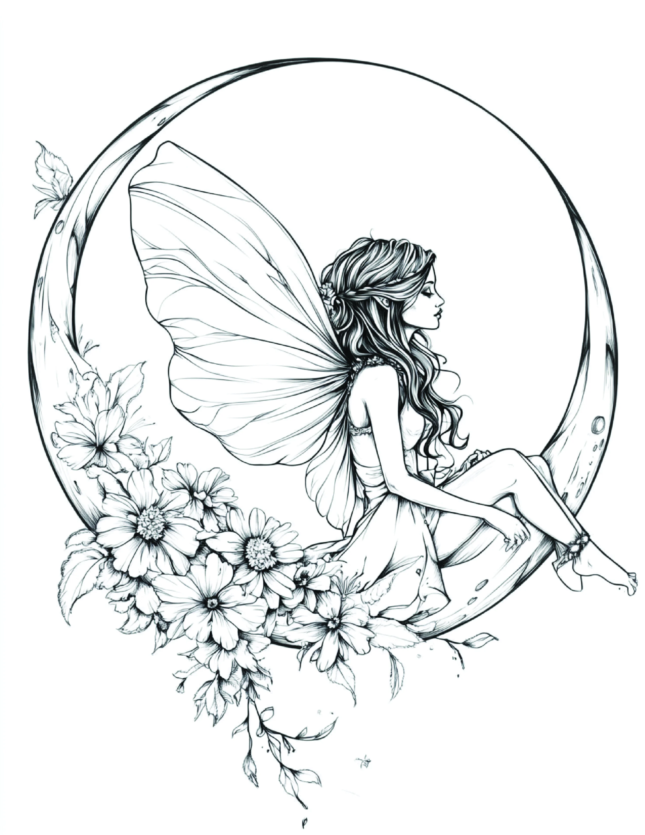 Fada da Lua para colorir 108