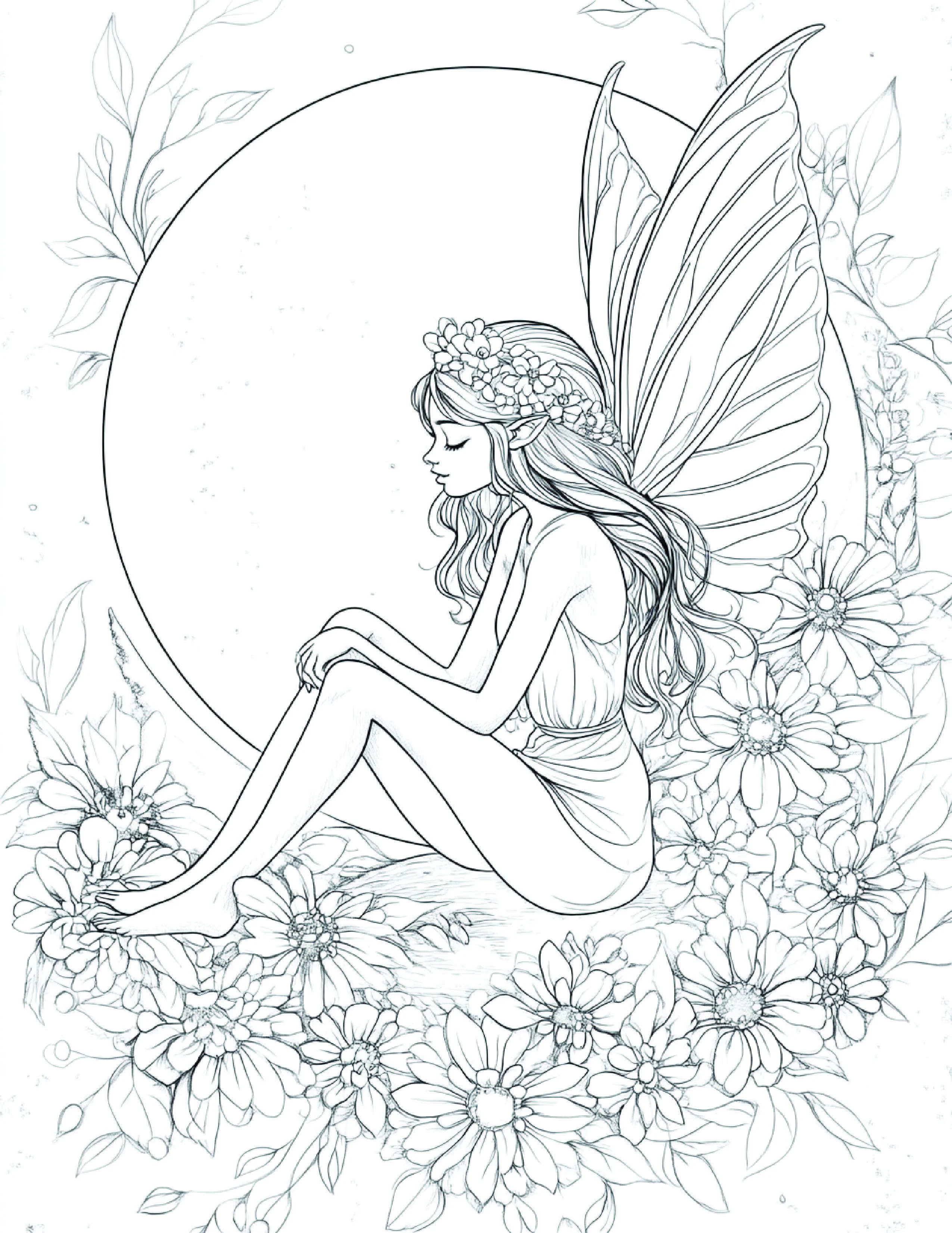 Fada da Lua para colorir 109