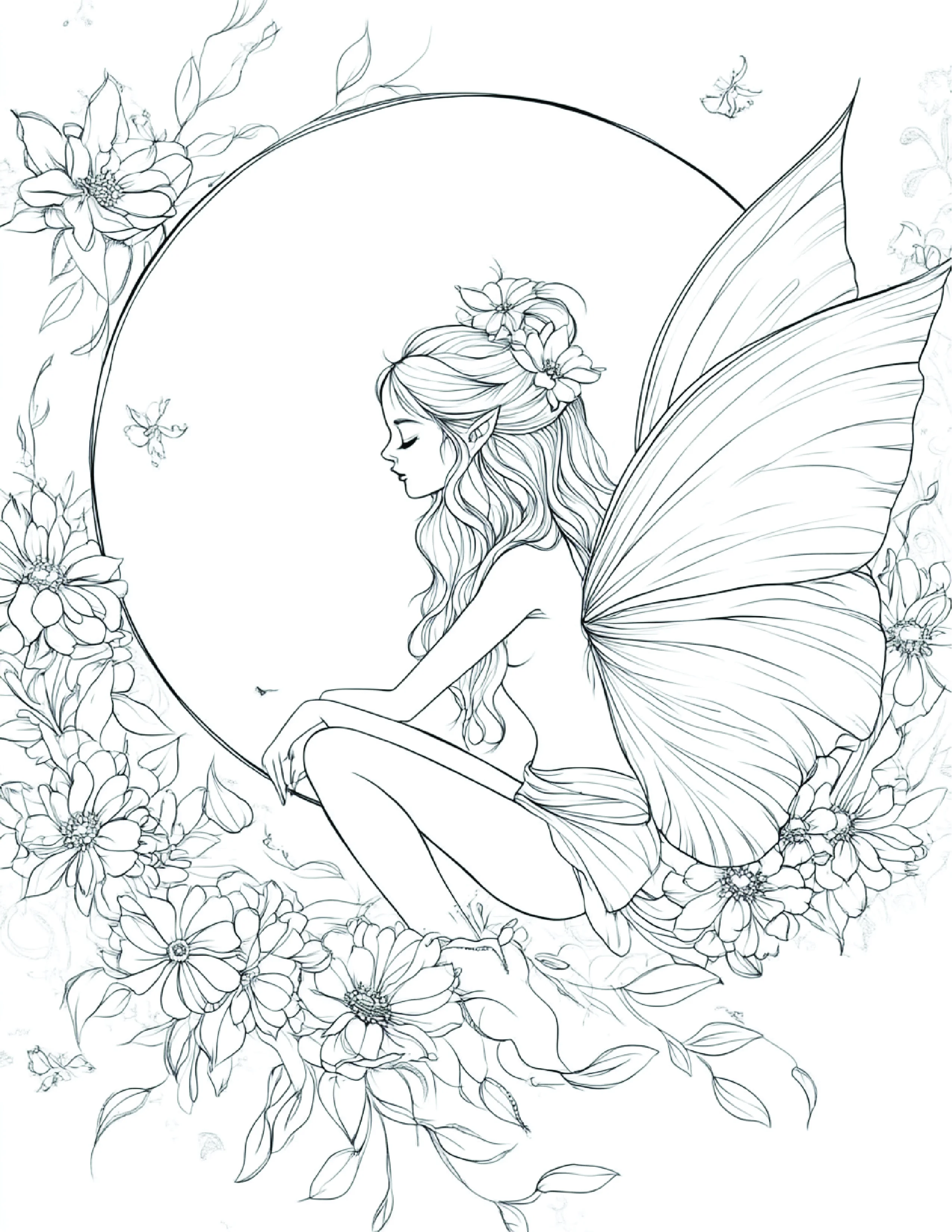 Fada da Lua para colorir 110