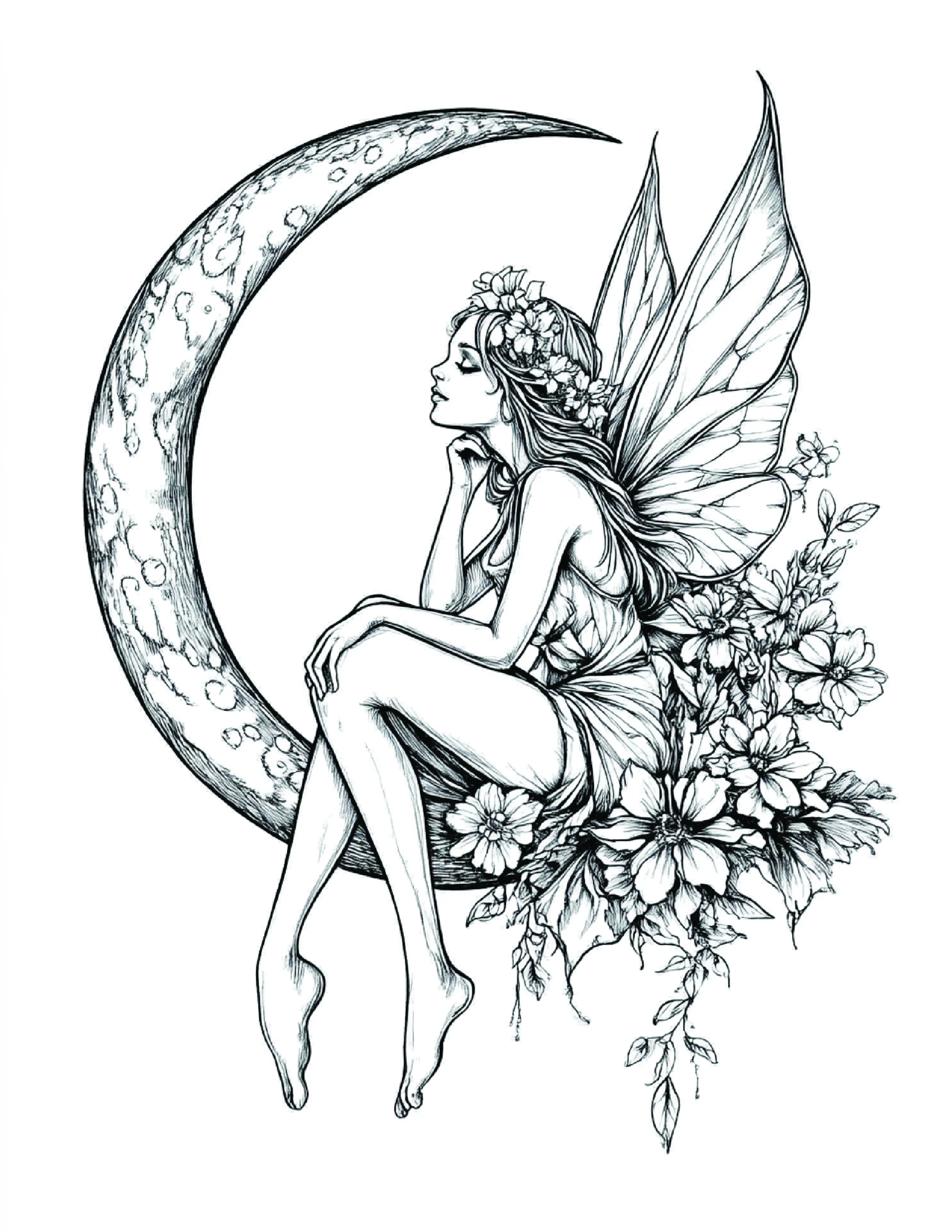 Fada da Lua para colorir 111