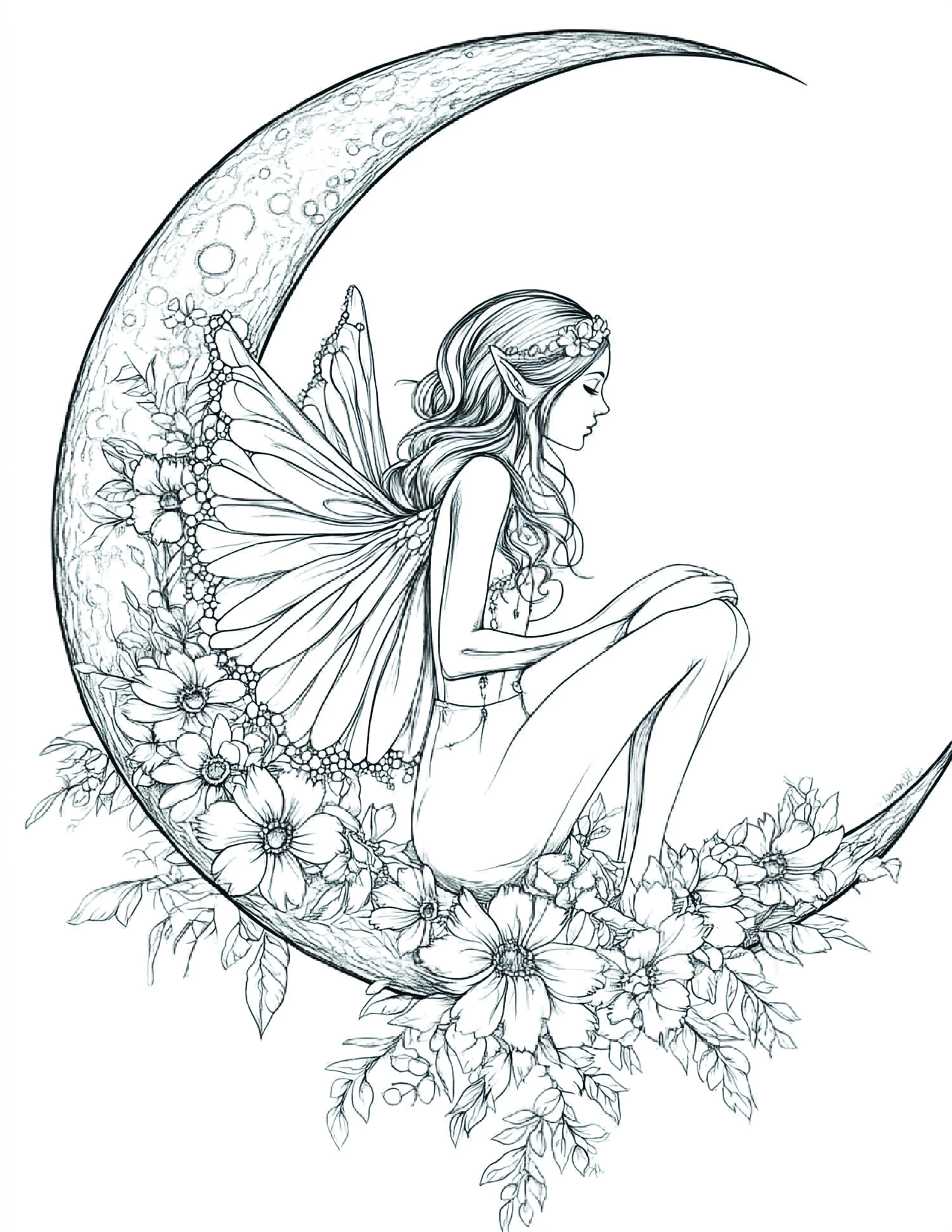 Fada da Lua para colorir 112
