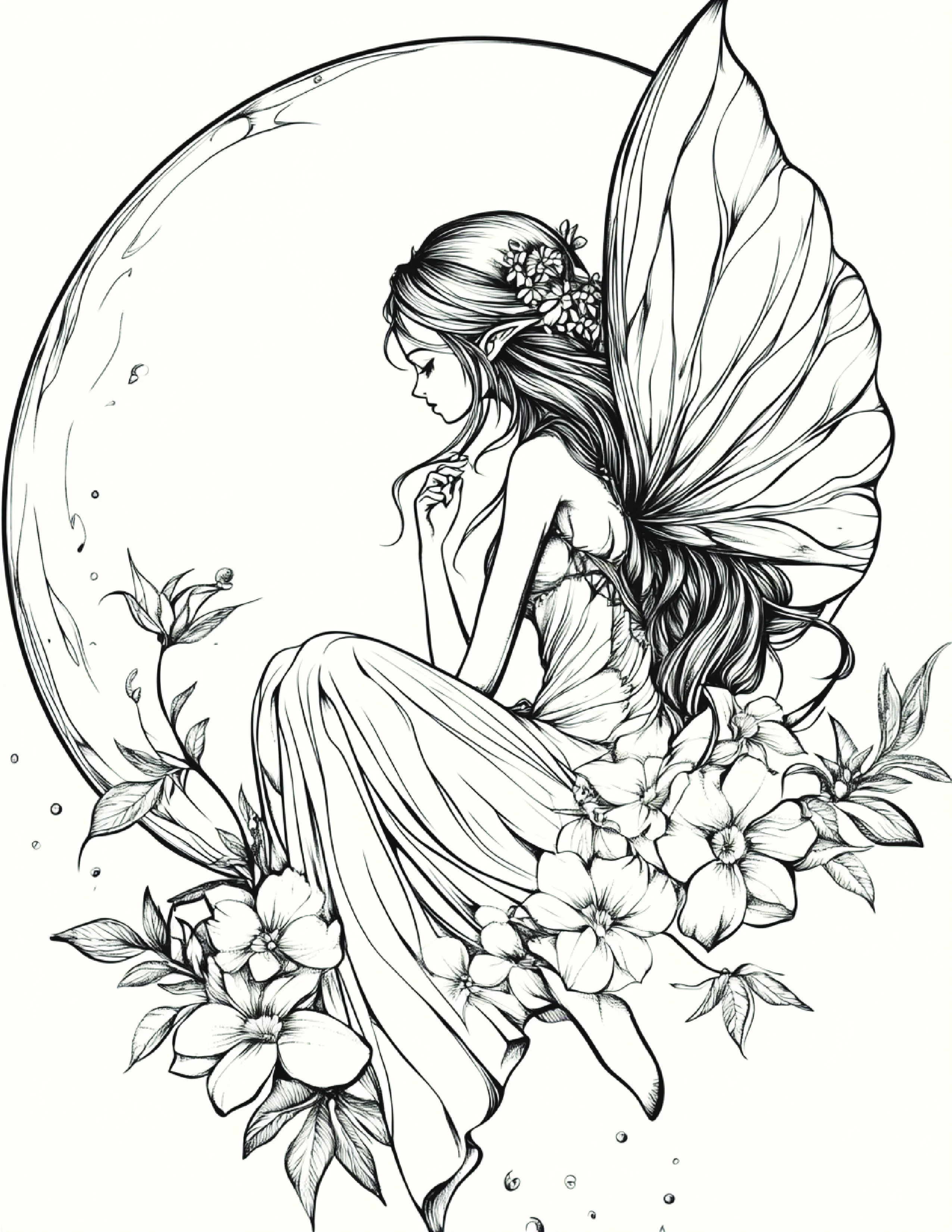 Fada da Lua para colorir 113