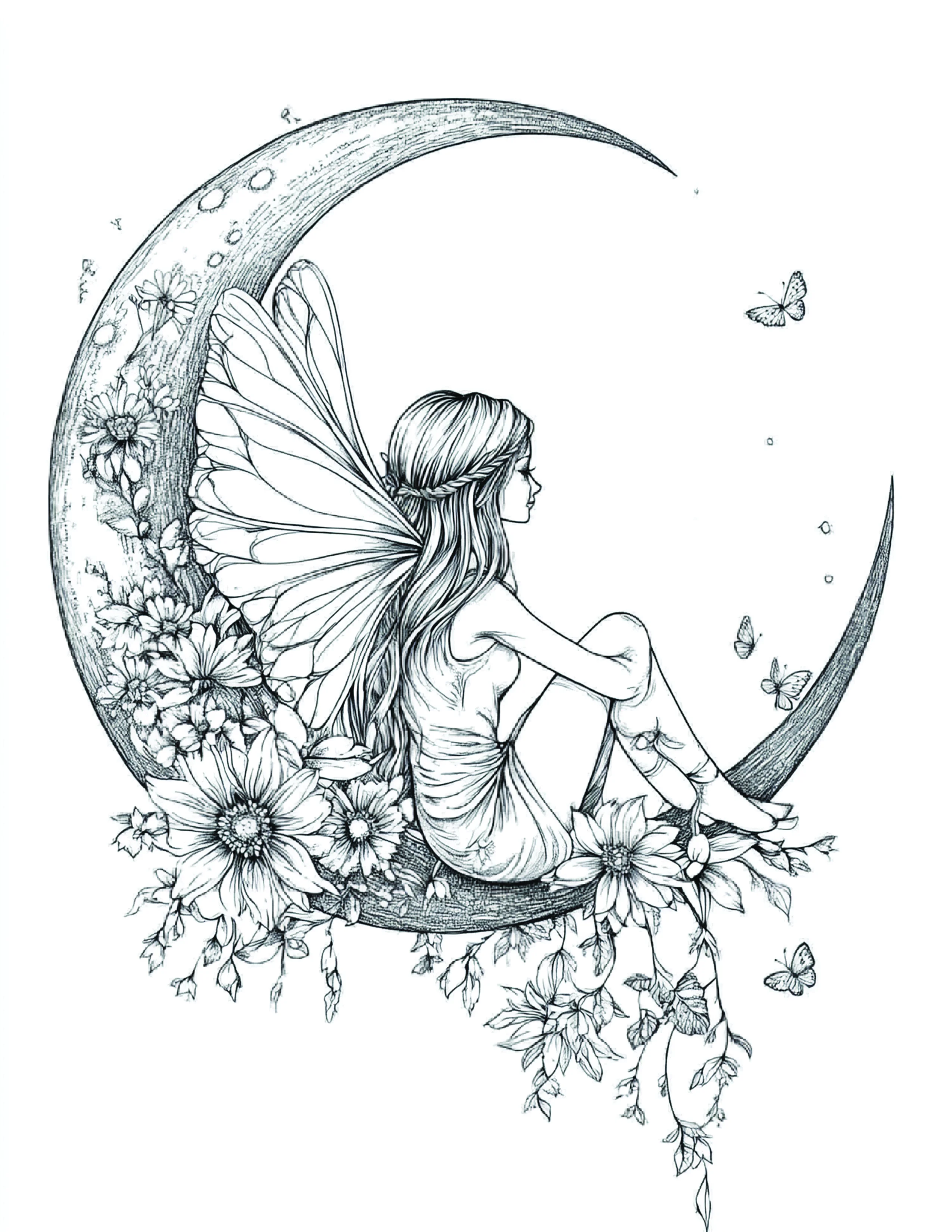 Fada da Lua para colorir 114