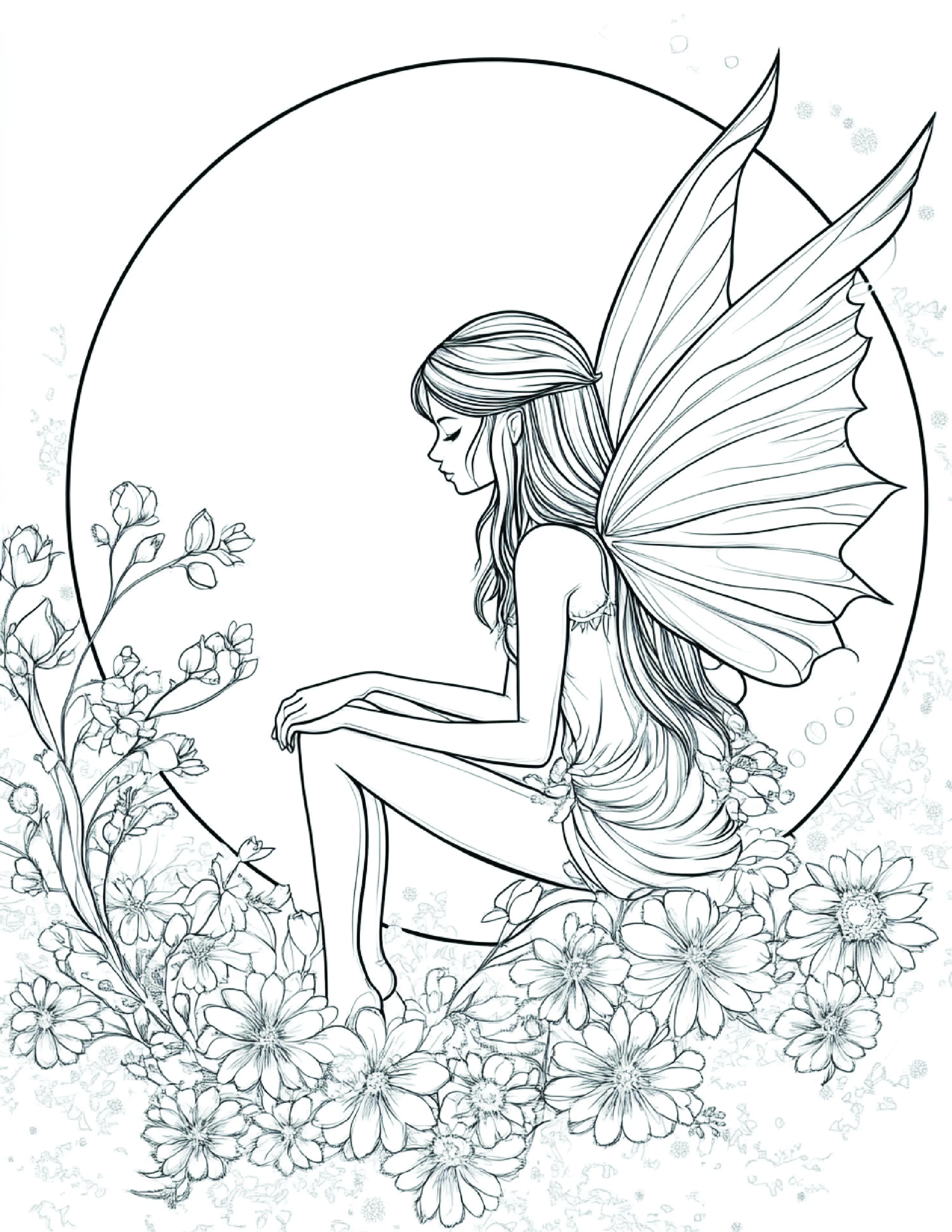 Fada da Lua para colorir 116