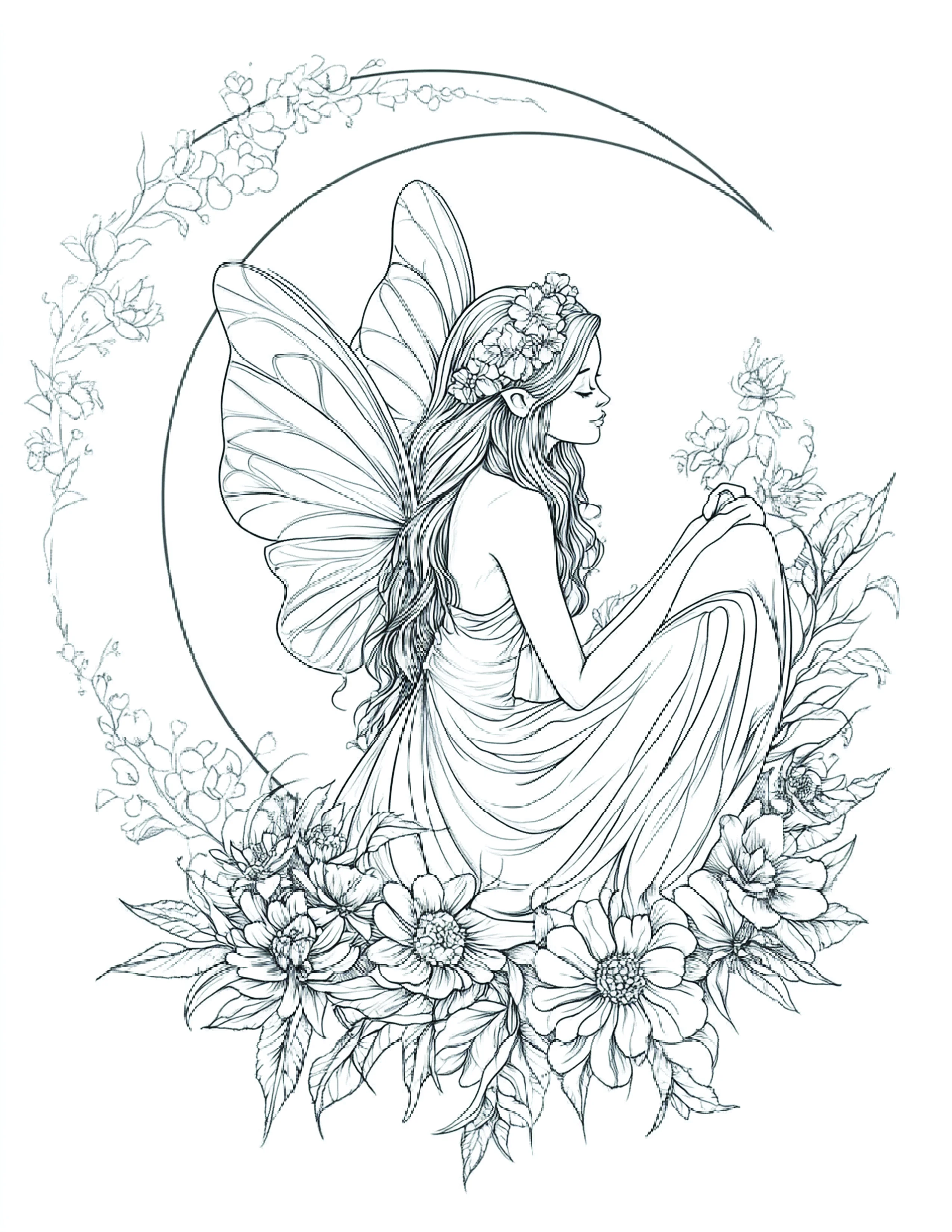 Fada da Lua para colorir 118