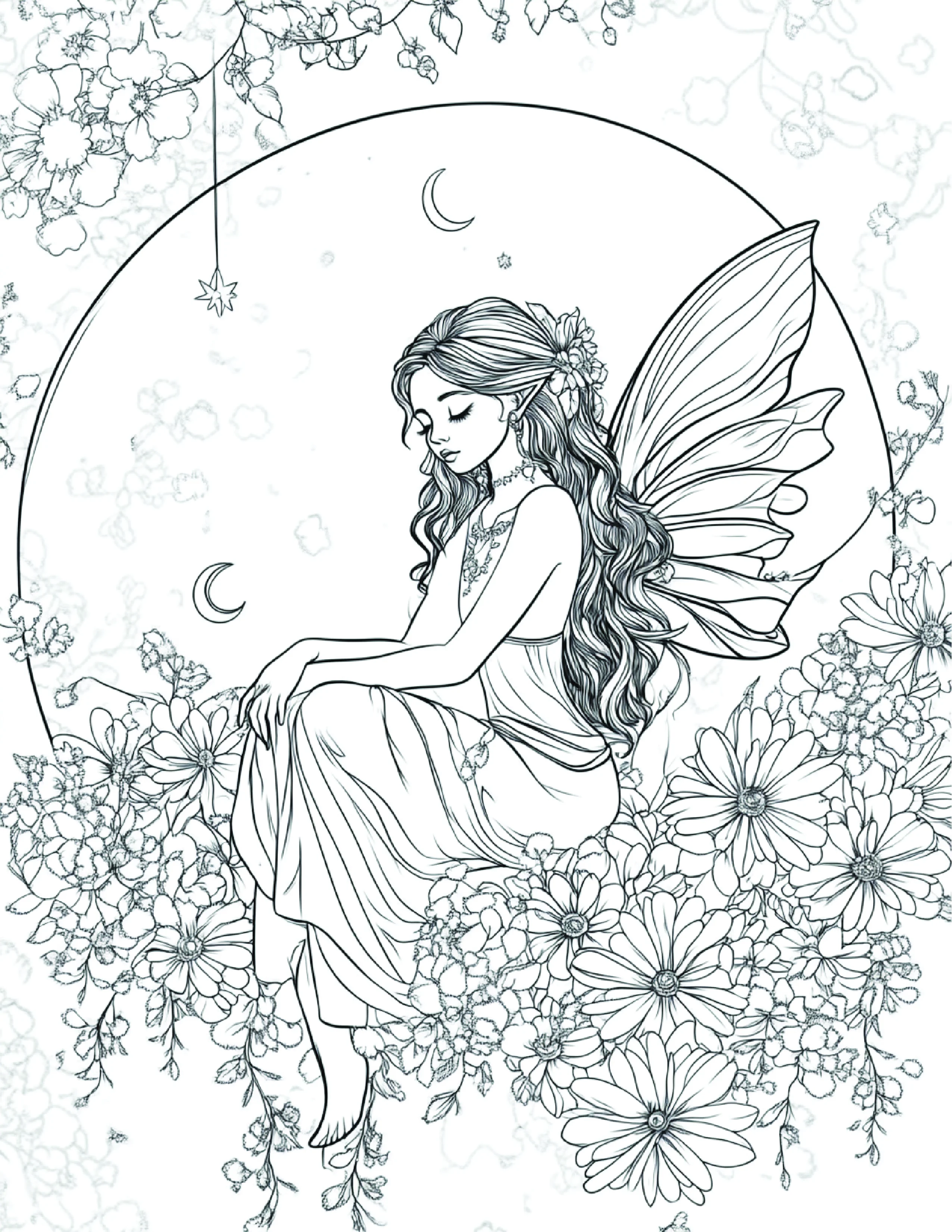 Fada da Lua para colorir 119