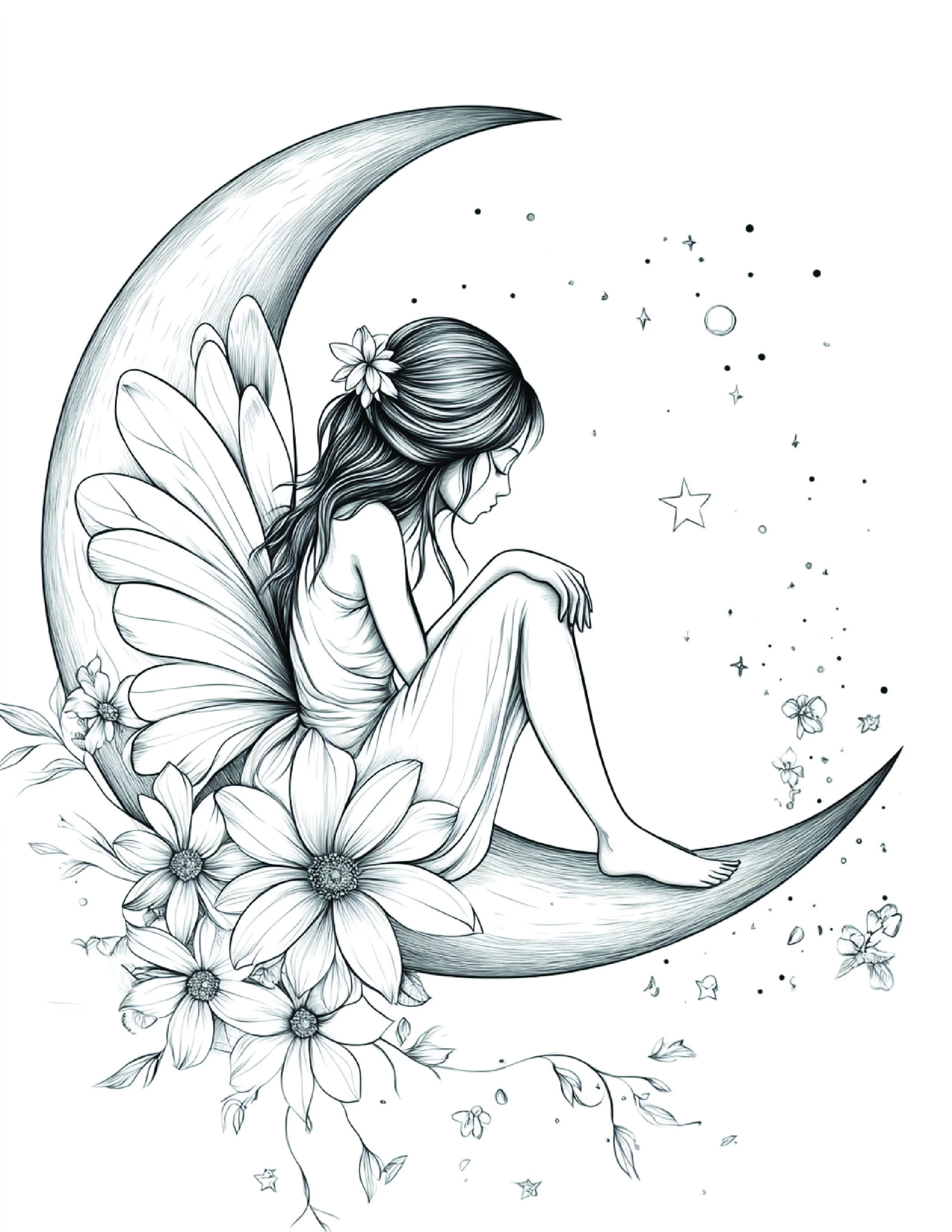 Fada da Lua para colorir 121