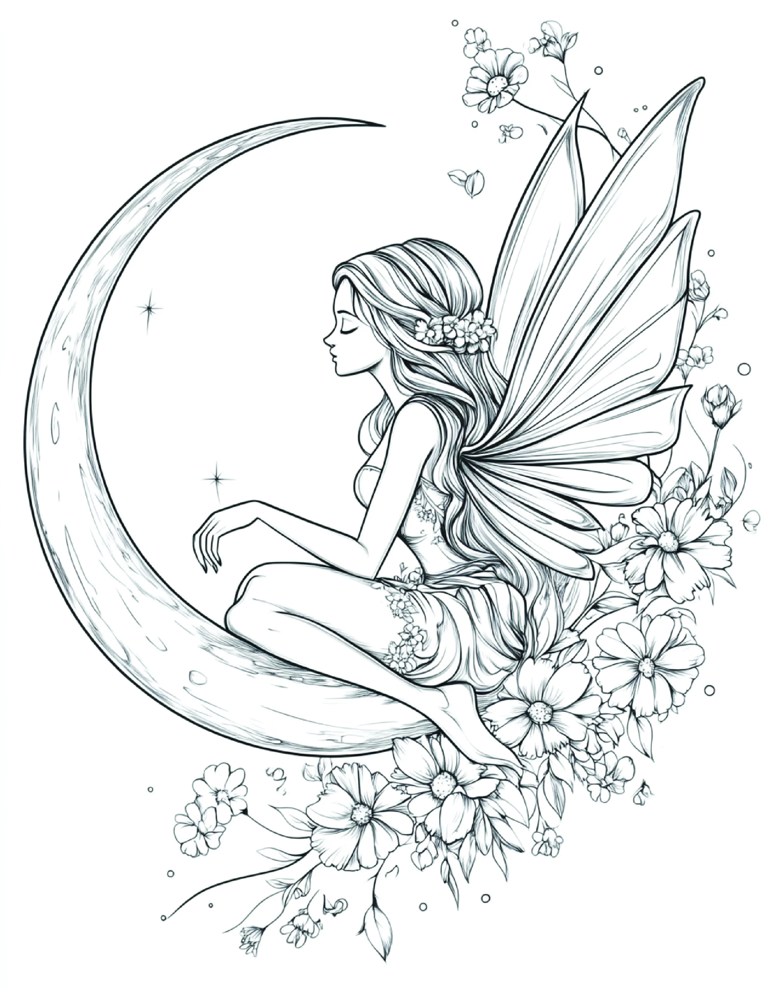 Fada da Lua para colorir 122