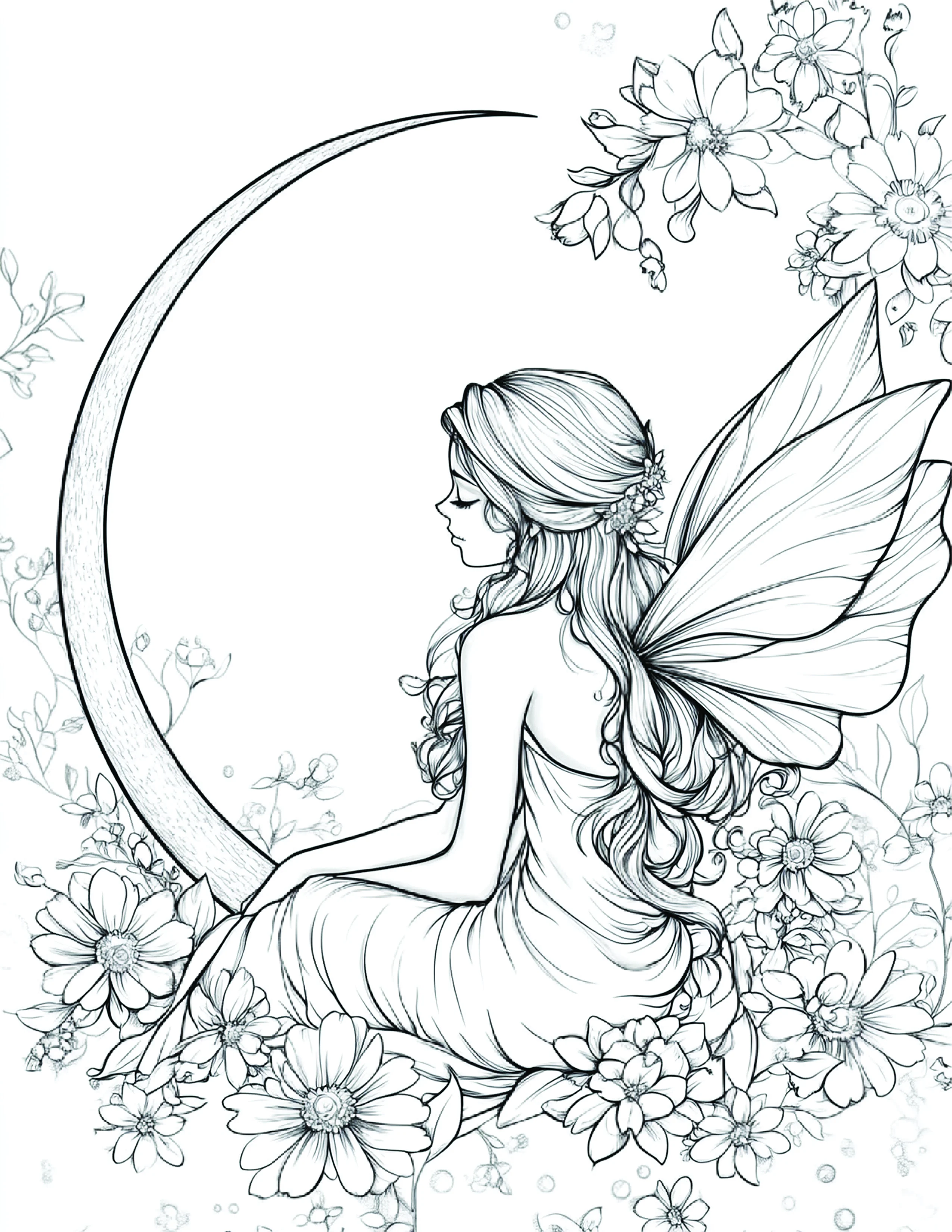 Fada da Lua para colorir 123