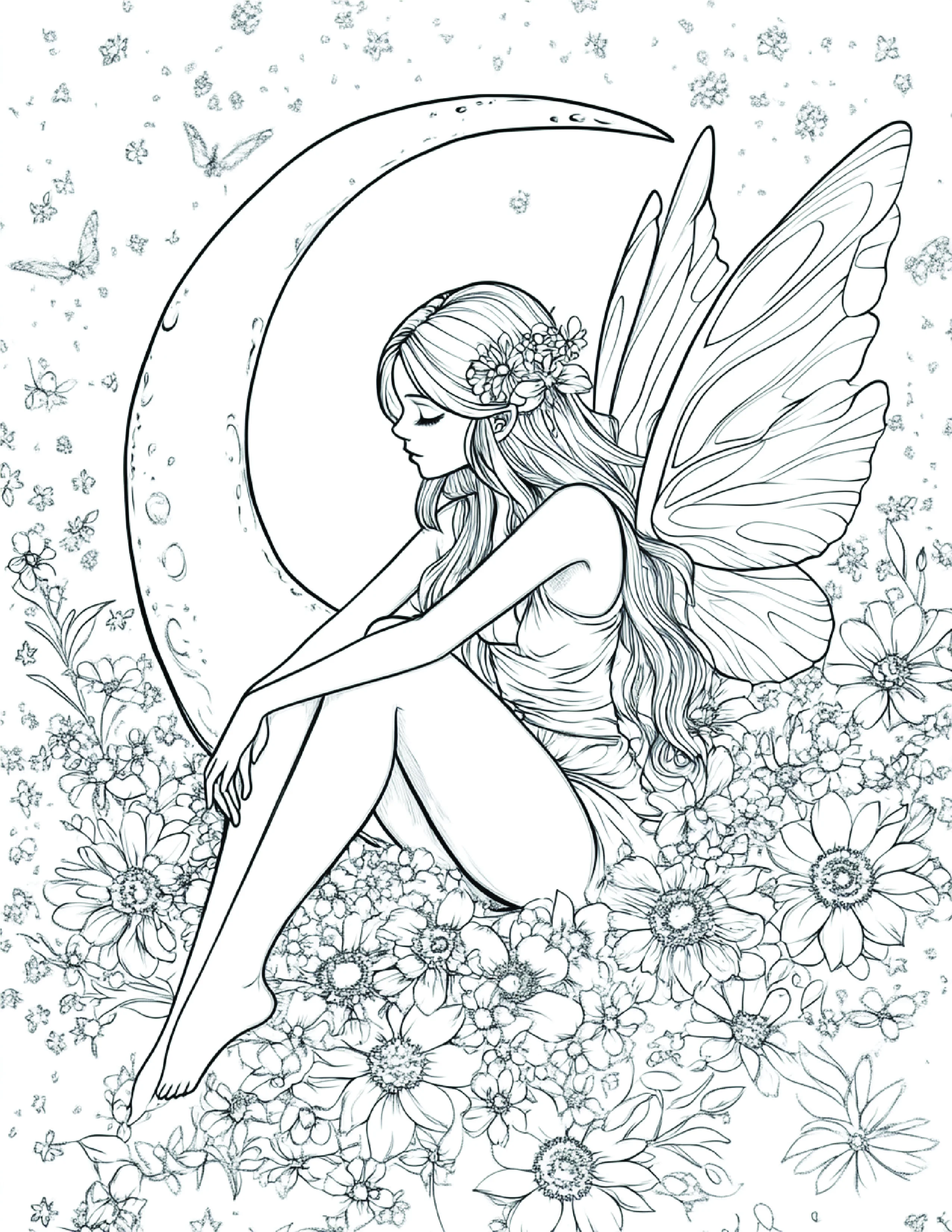 Fada da Lua para colorir 124