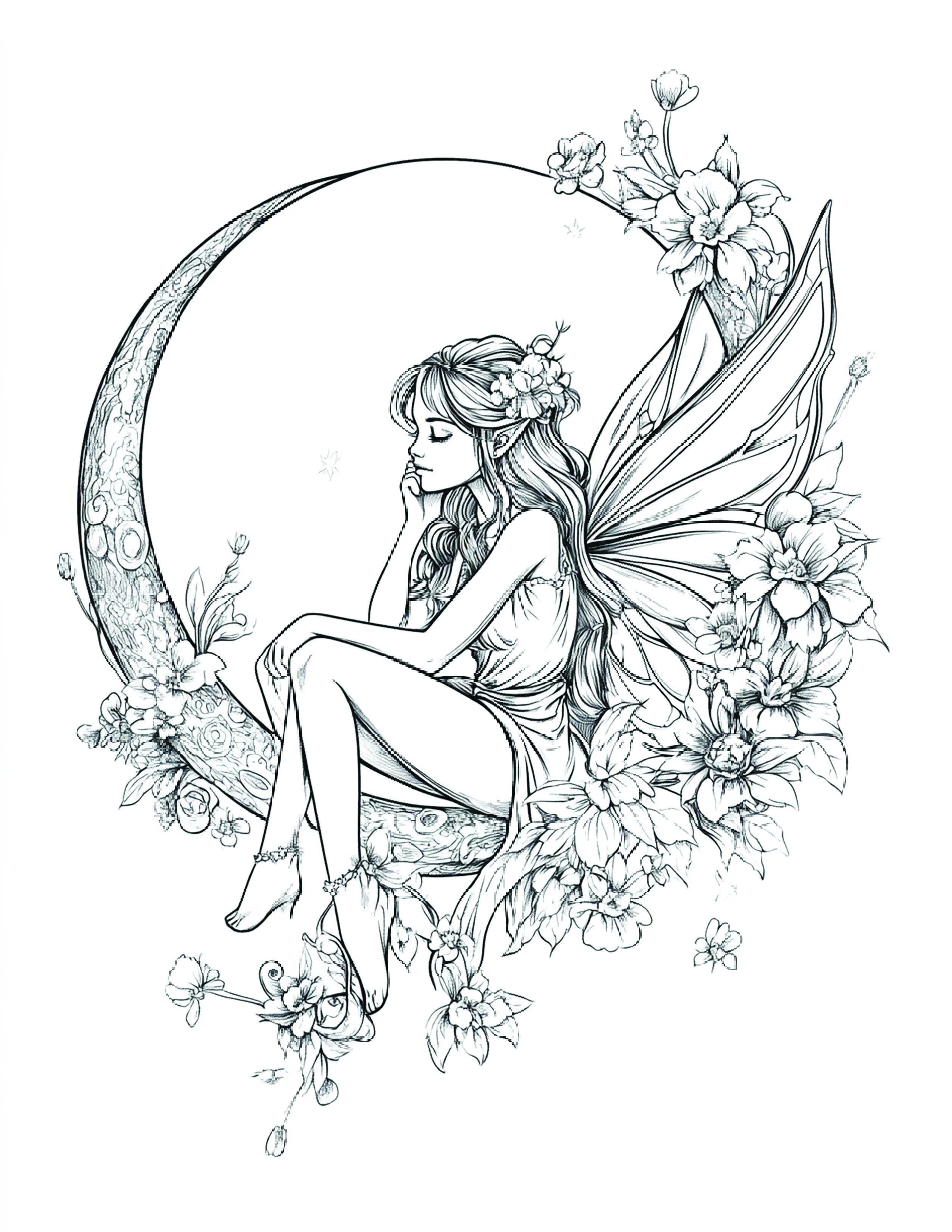 Fada da Lua para colorir 128