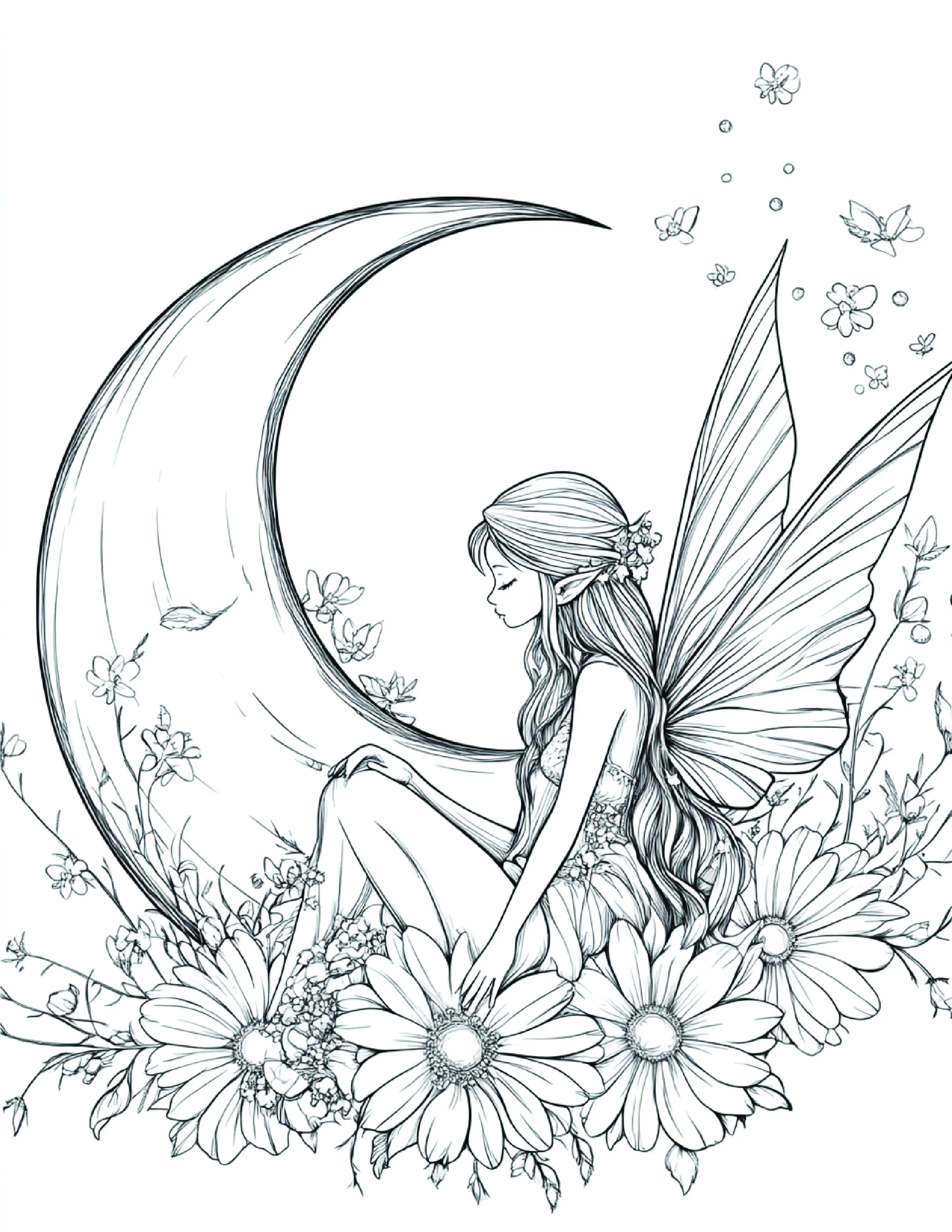 Fada da Lua para colorir 129