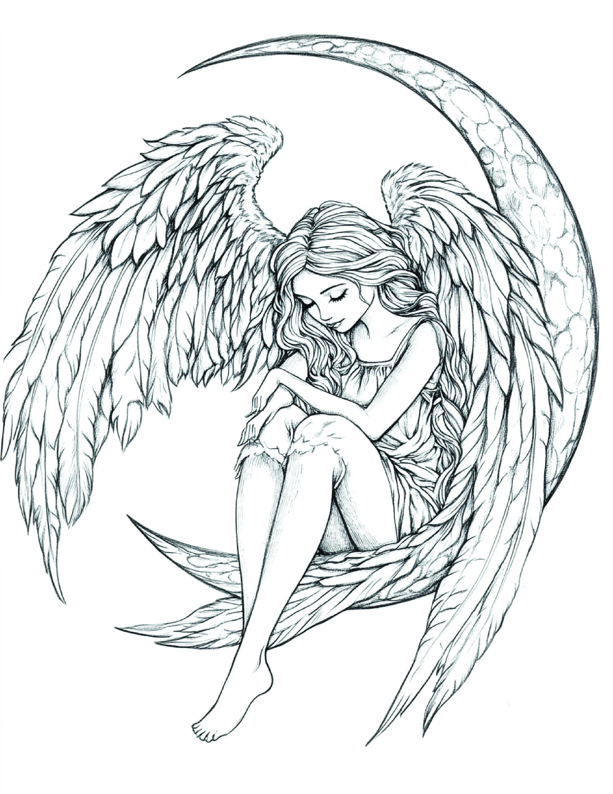 Fada da Lua para colorir 13