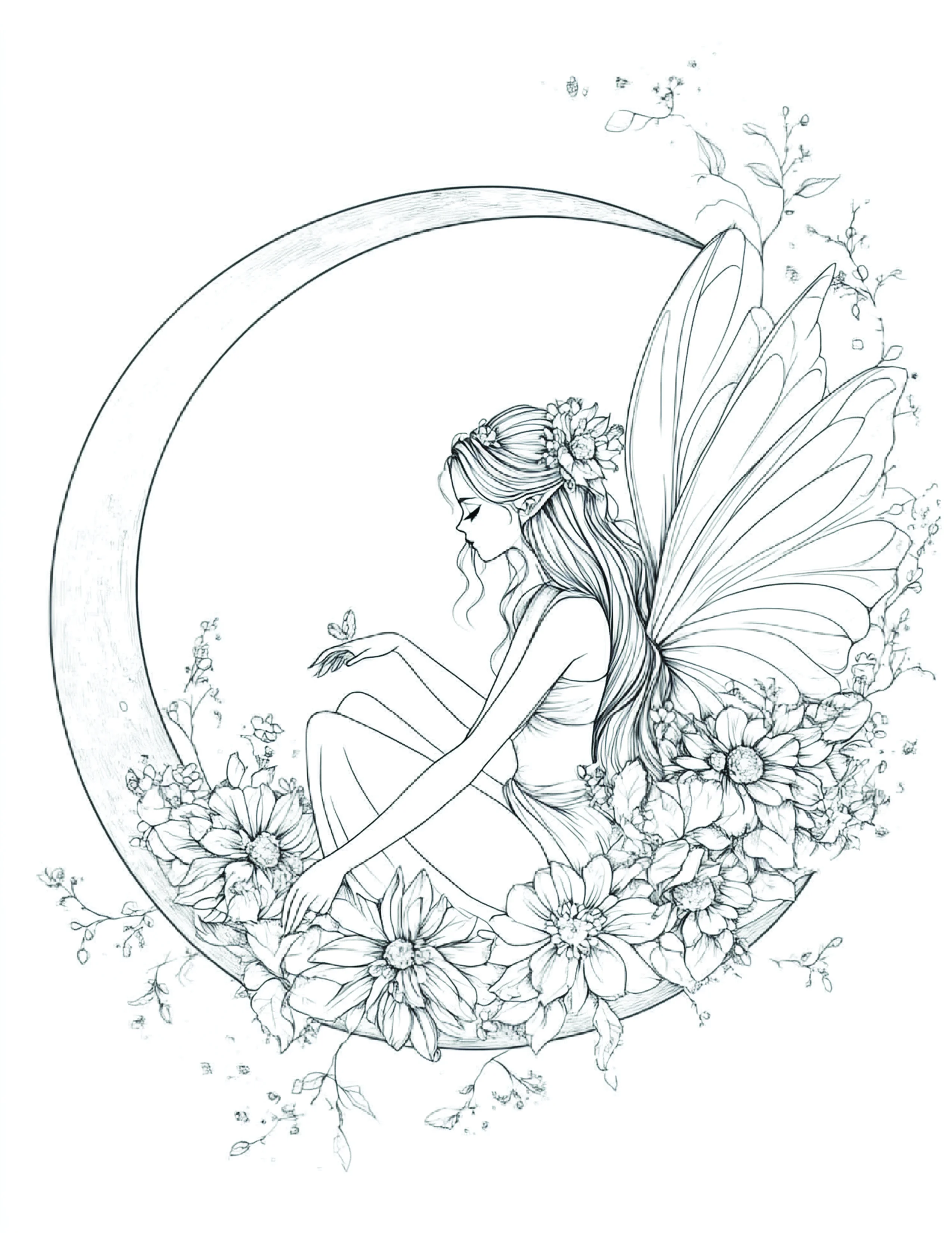 Fada da Lua para colorir 130
