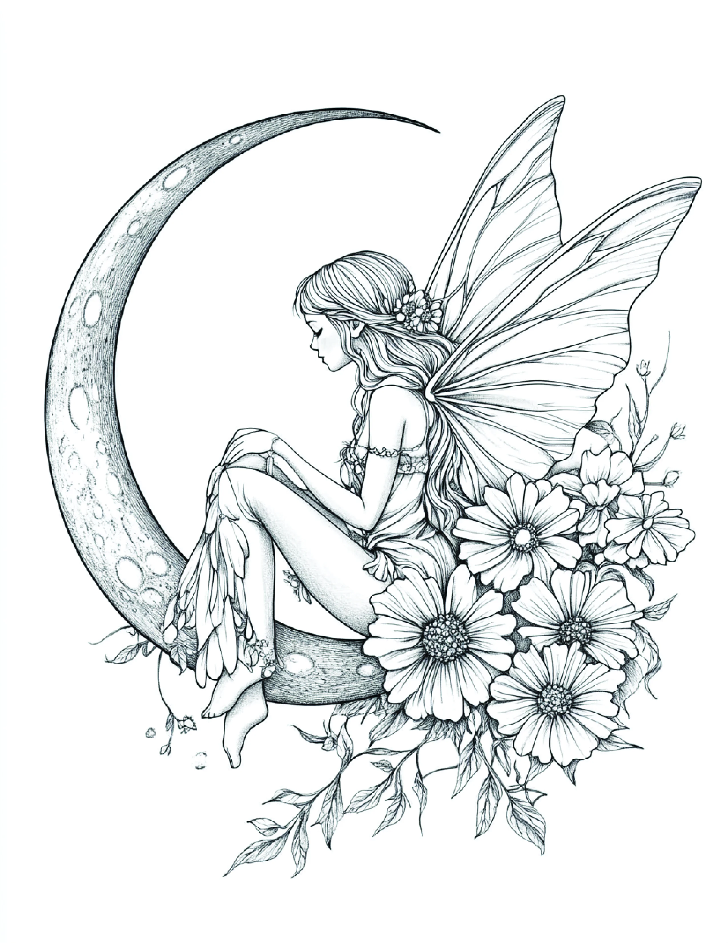 Fada da Lua para colorir 132