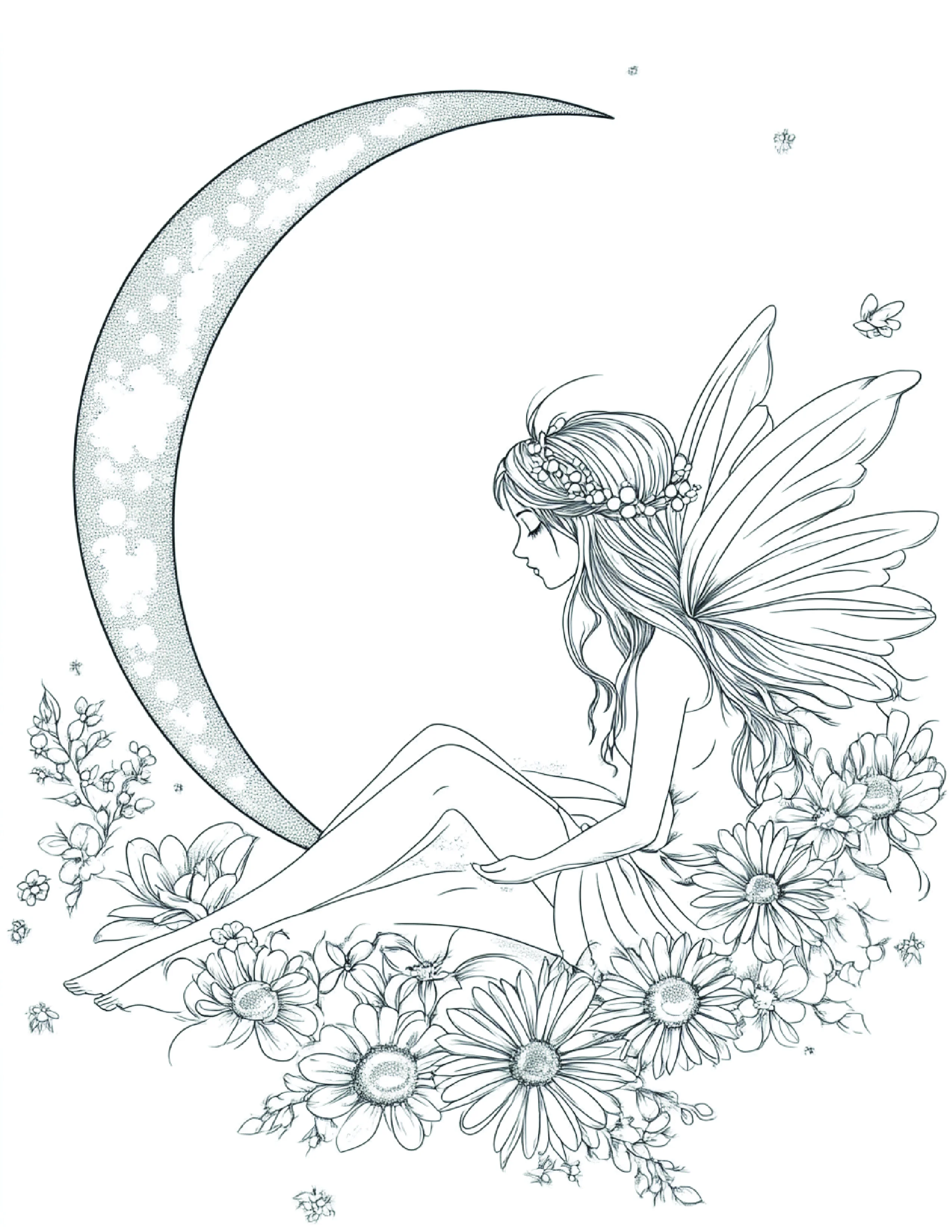 Fada da Lua para colorir 133