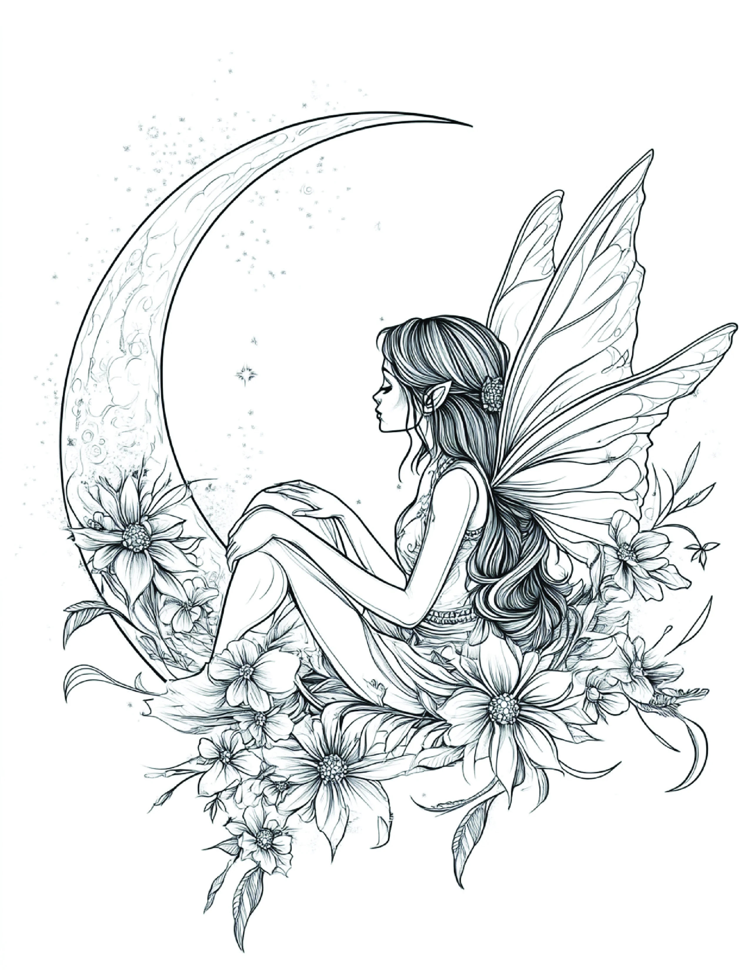 Fada da Lua para colorir 134