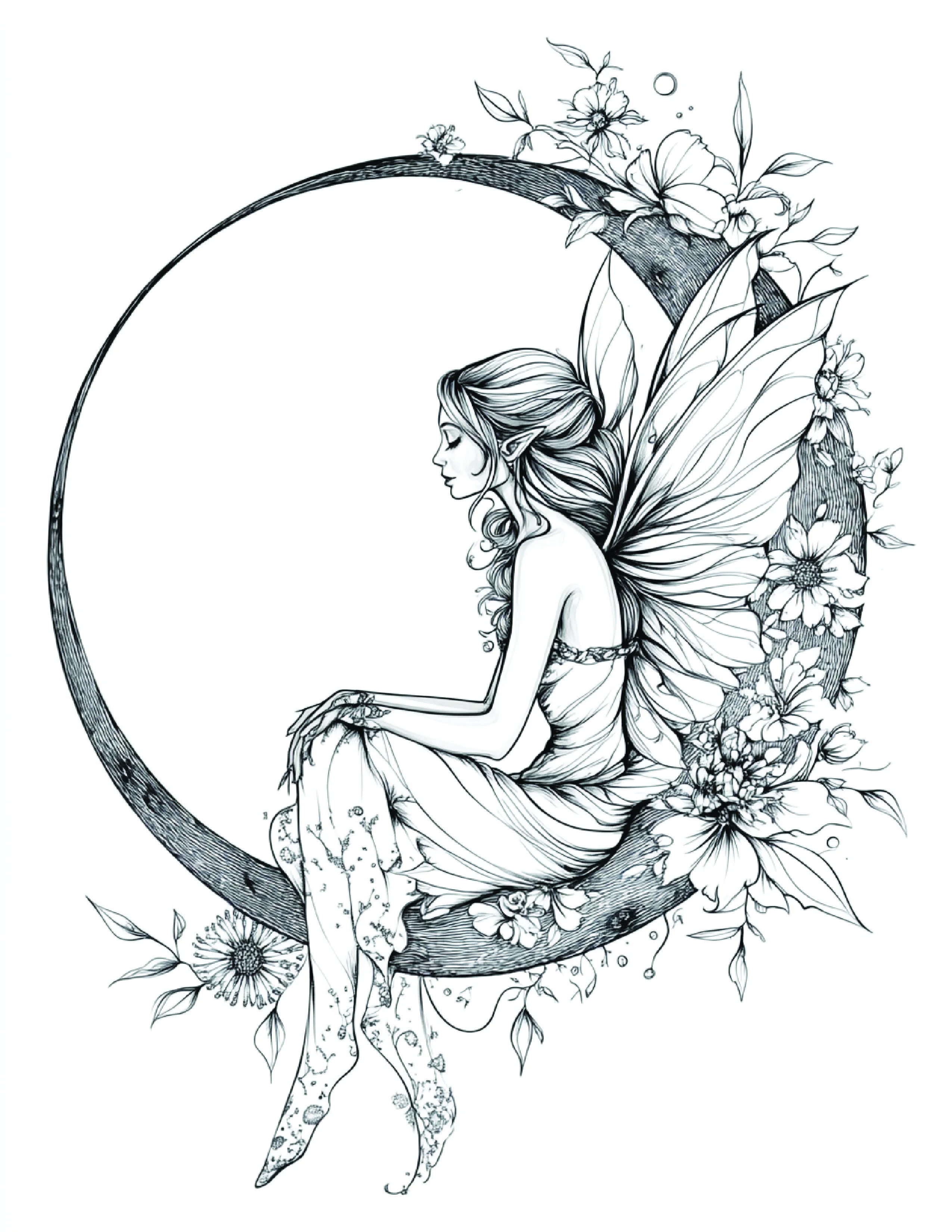 Fada da Lua para colorir 135