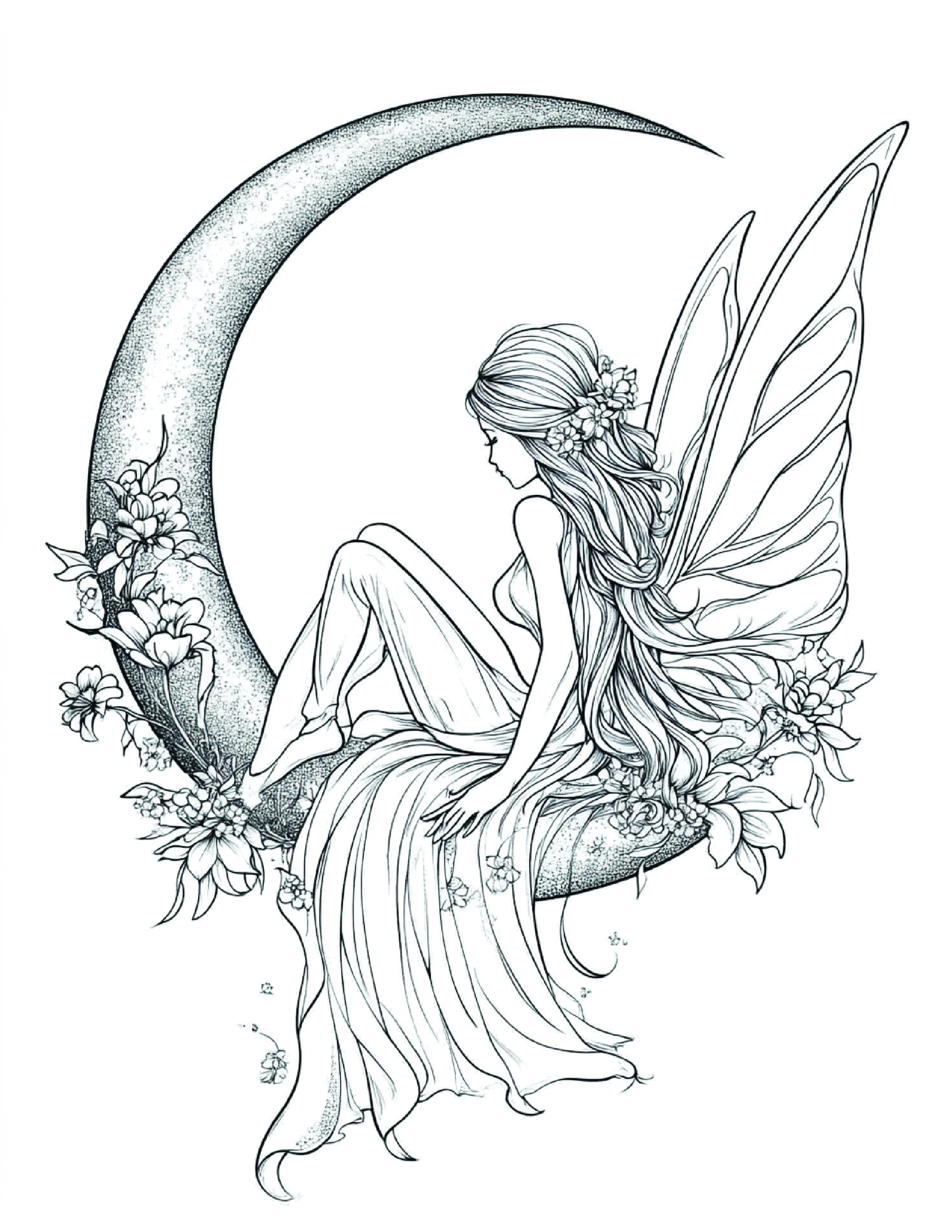 Fada da Lua para colorir 136