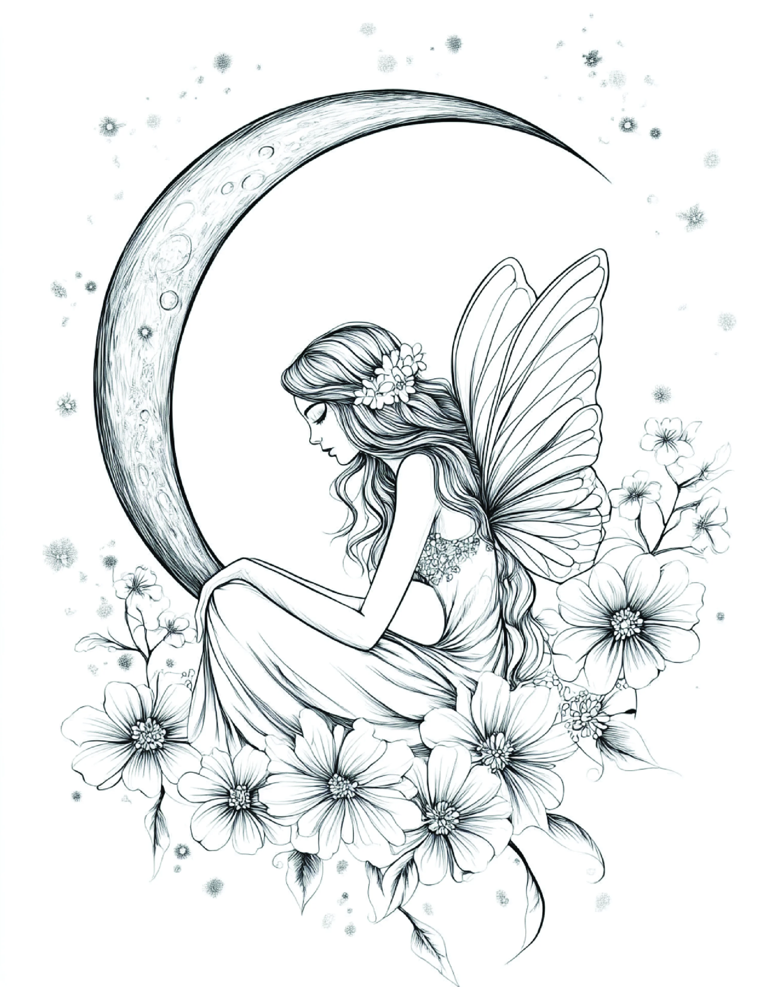 Fada da Lua para colorir 137