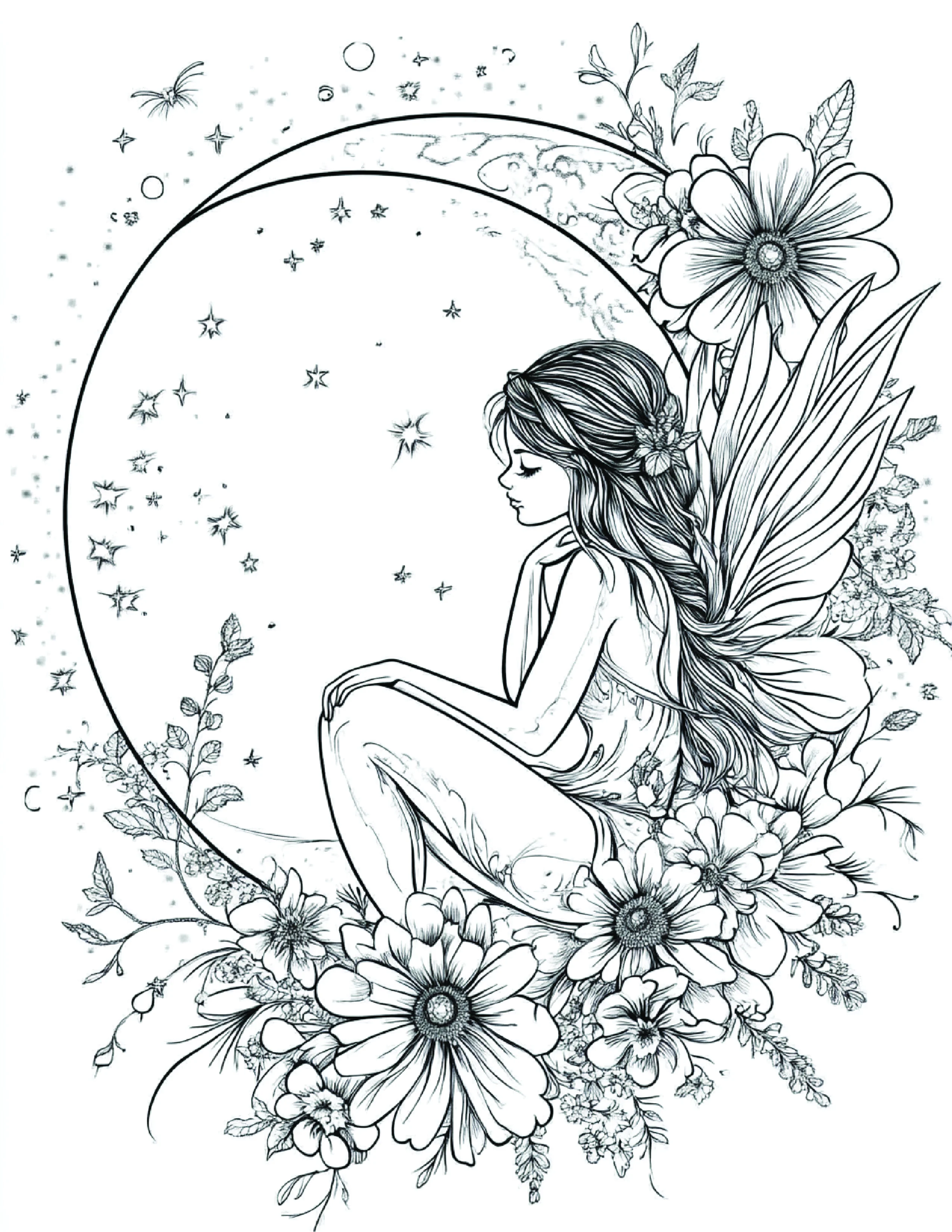 Fada da Lua para colorir 139