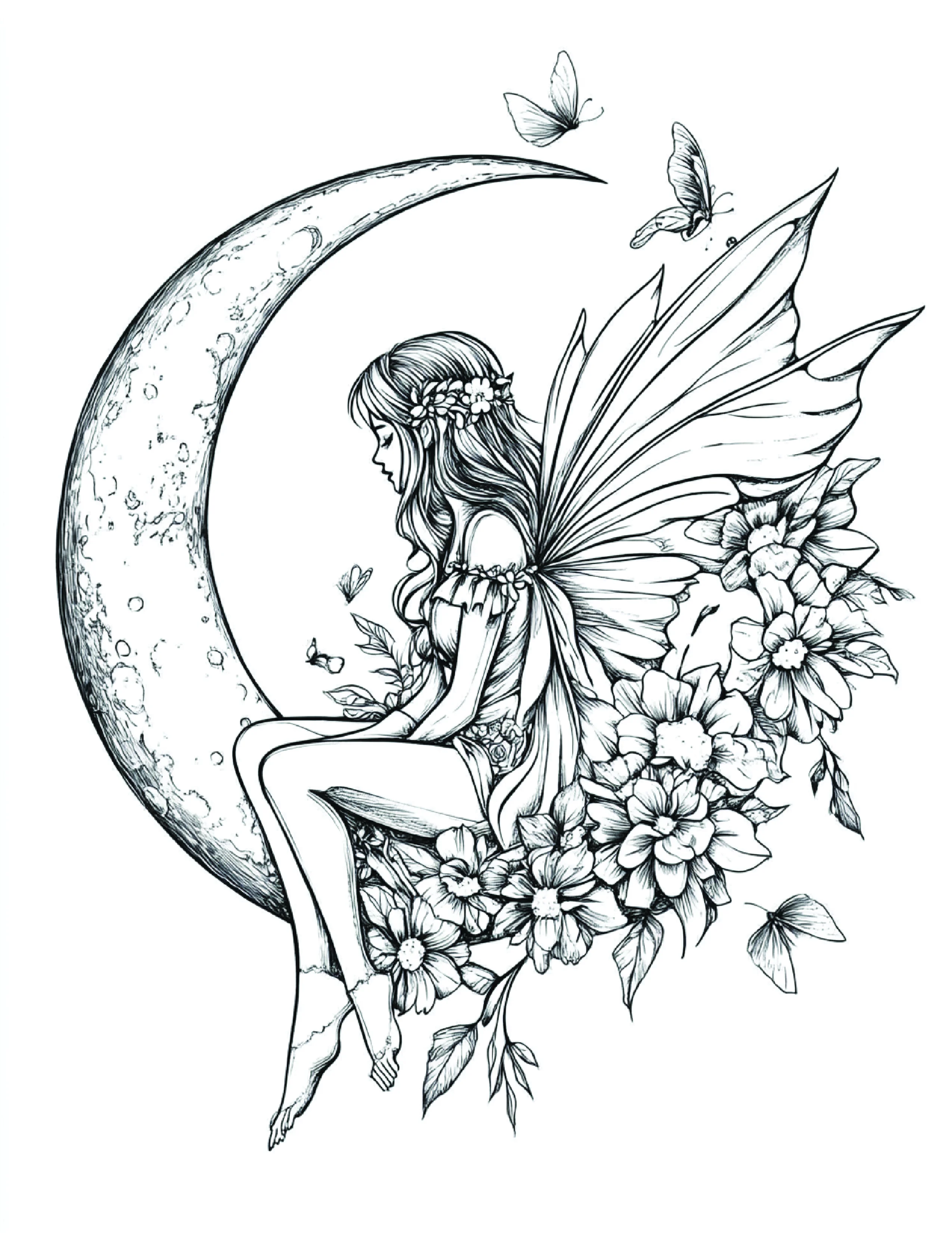 Fada da Lua para colorir 140