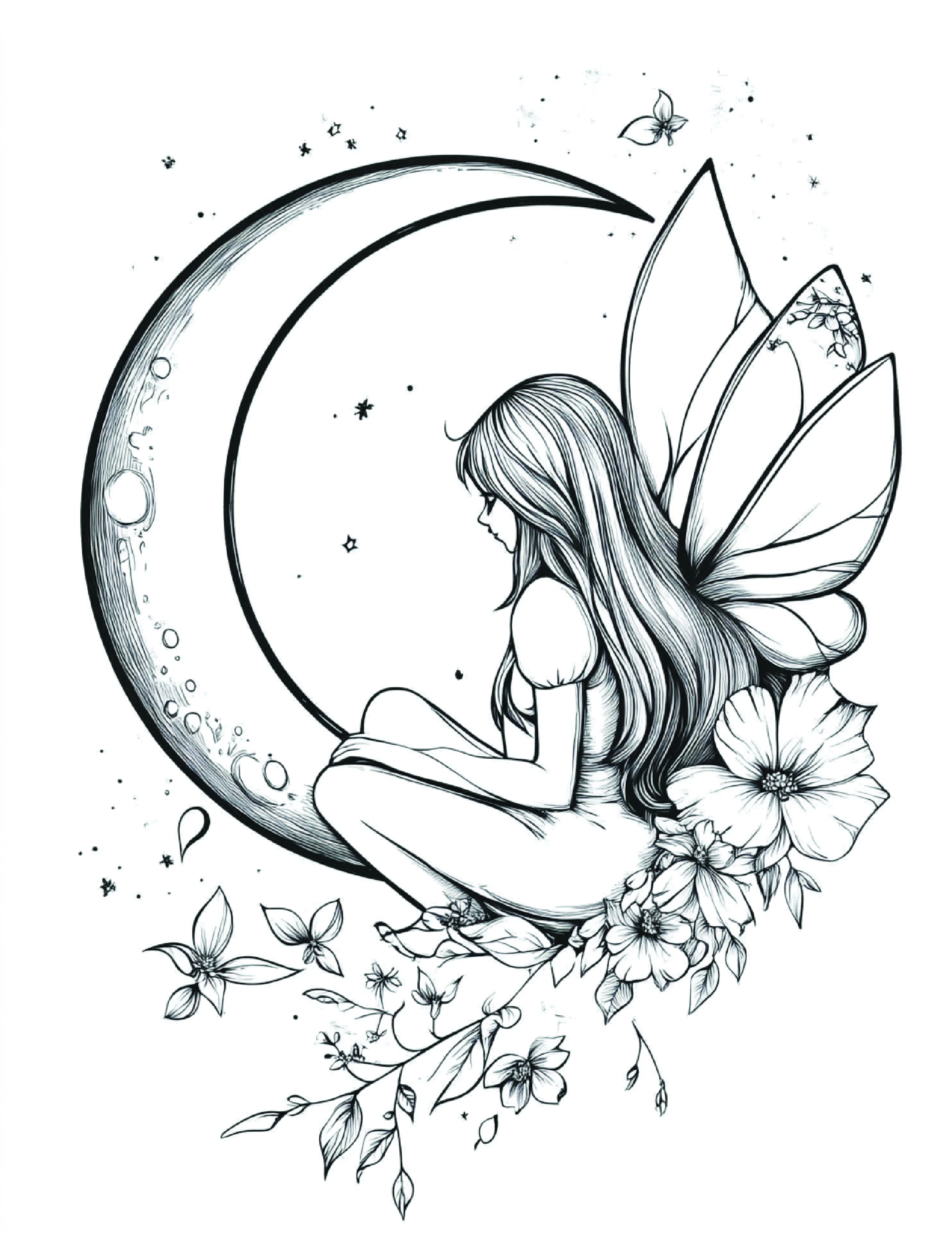 Fada da Lua para colorir 142