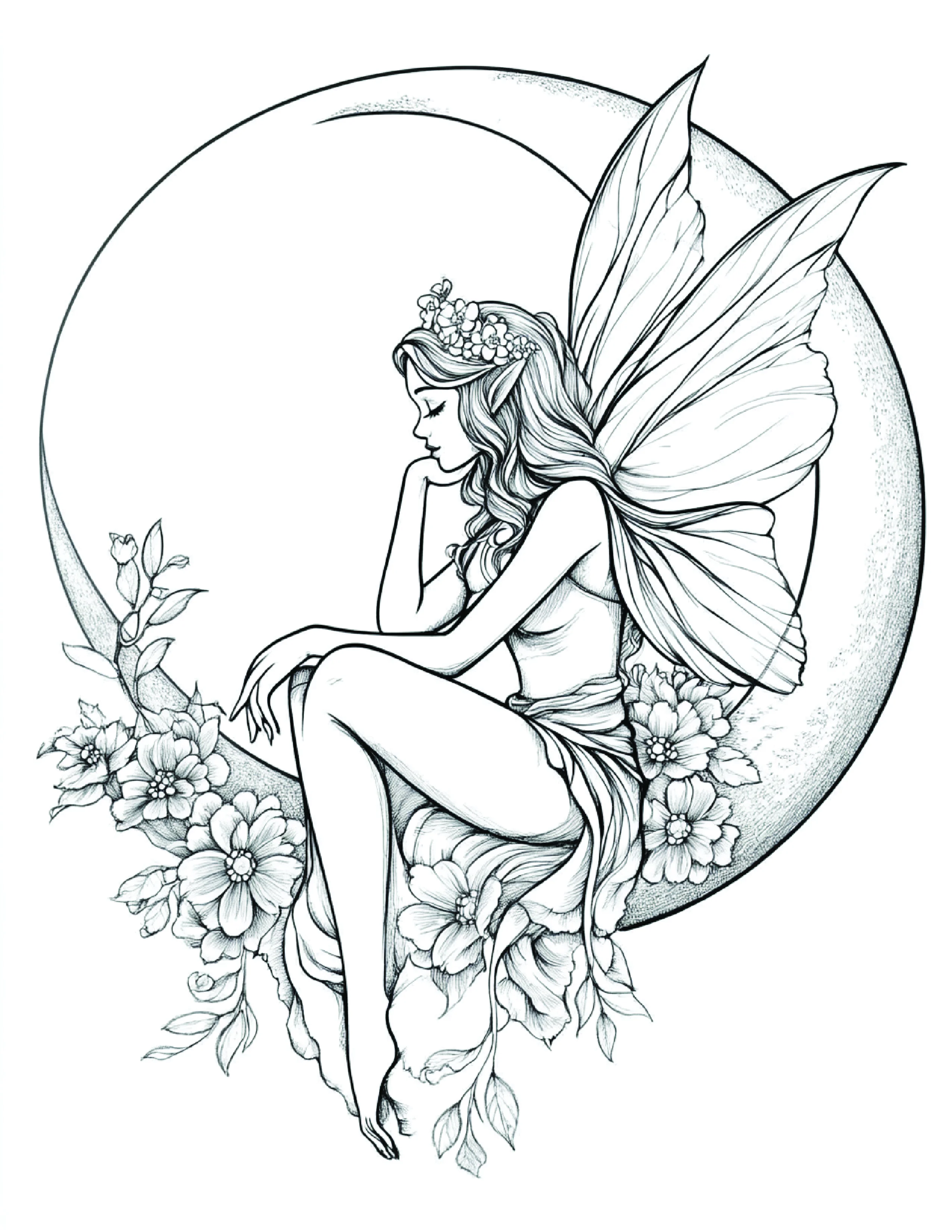 Fada da Lua para colorir 146
