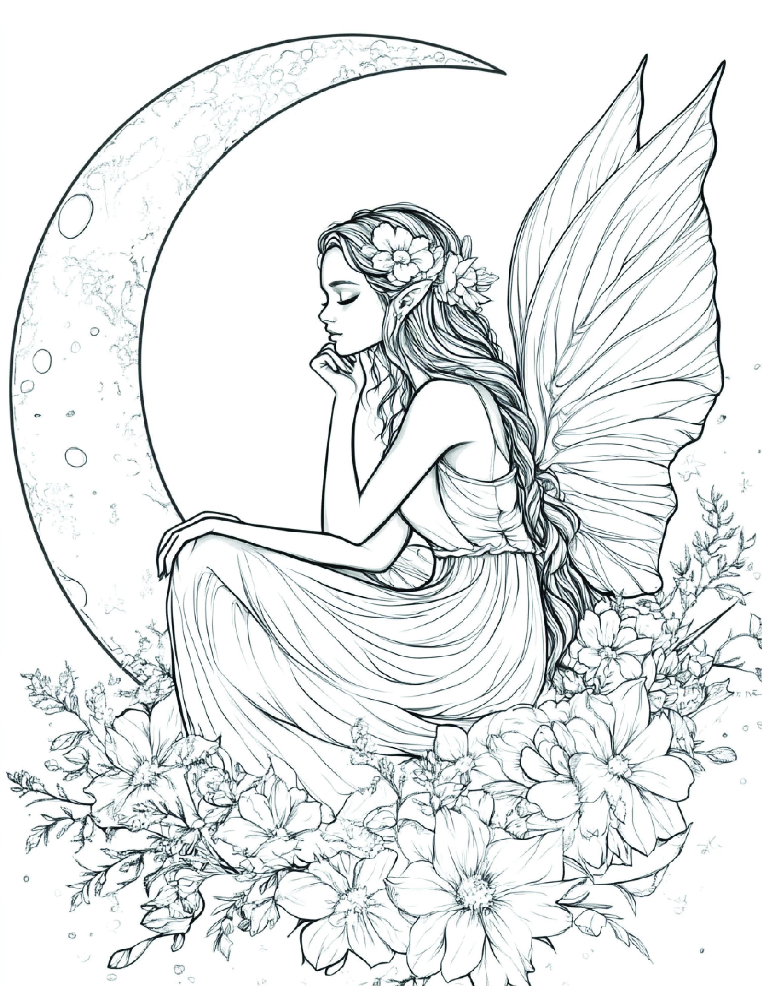 Fada da Lua para colorir 147