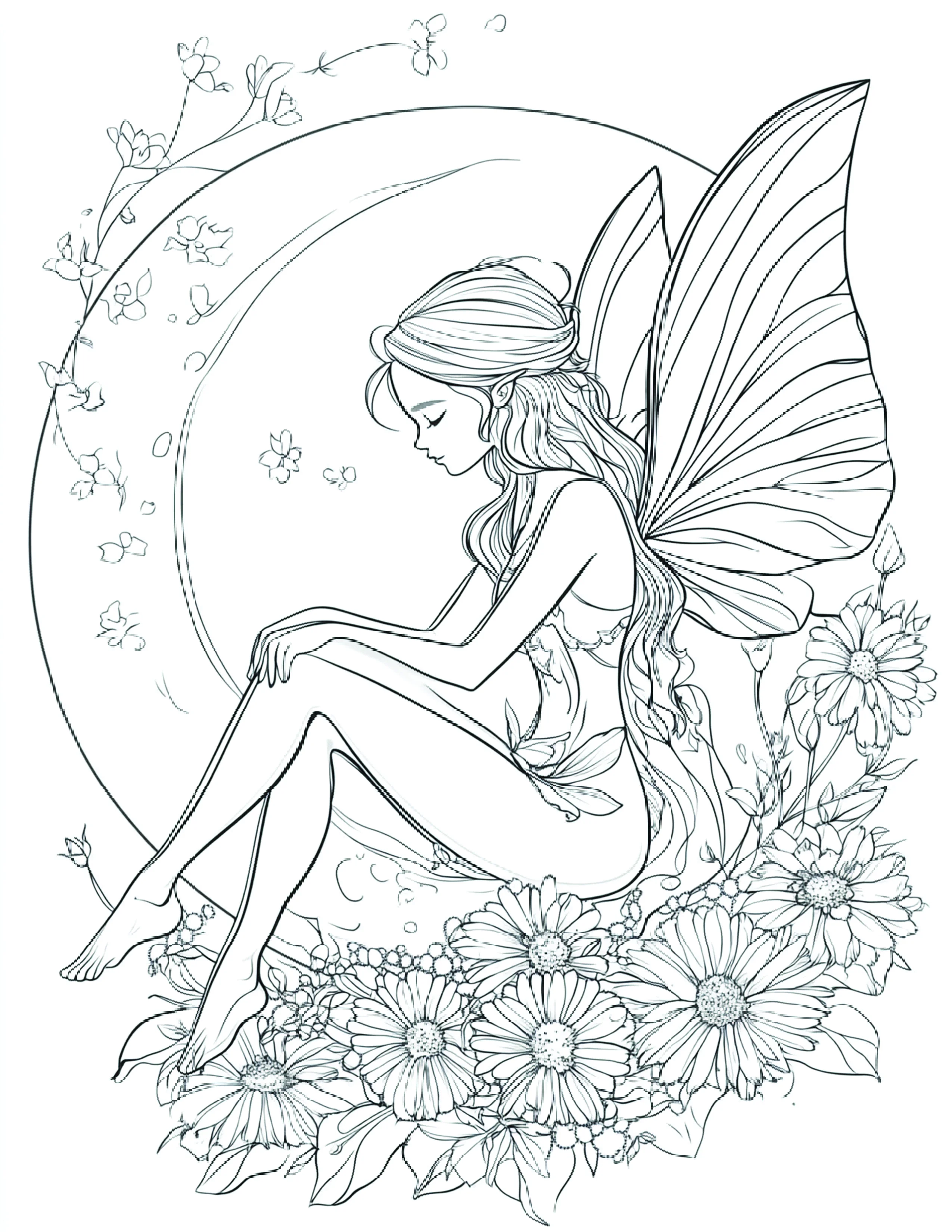 Fada da Lua para colorir 148