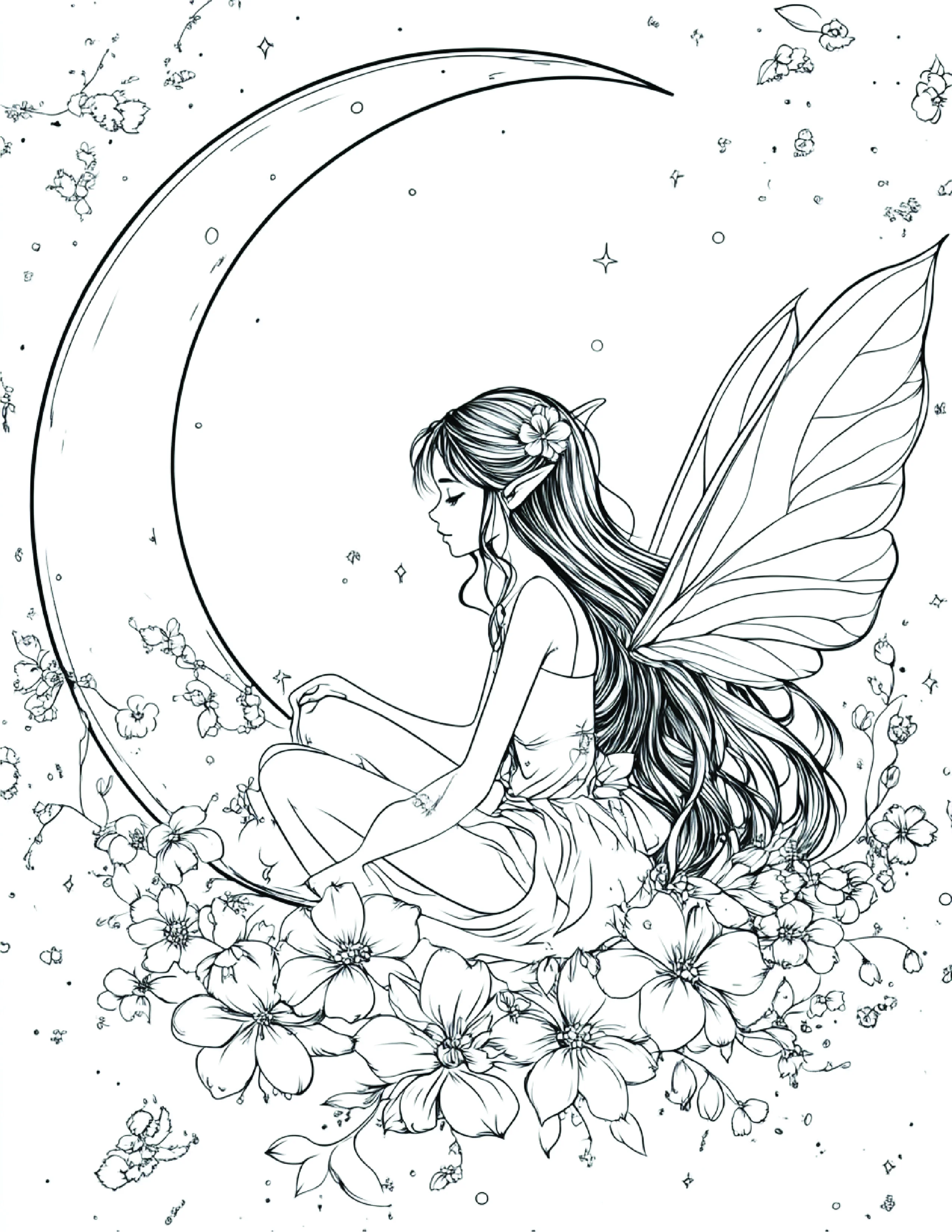 Fada da Lua para colorir 152