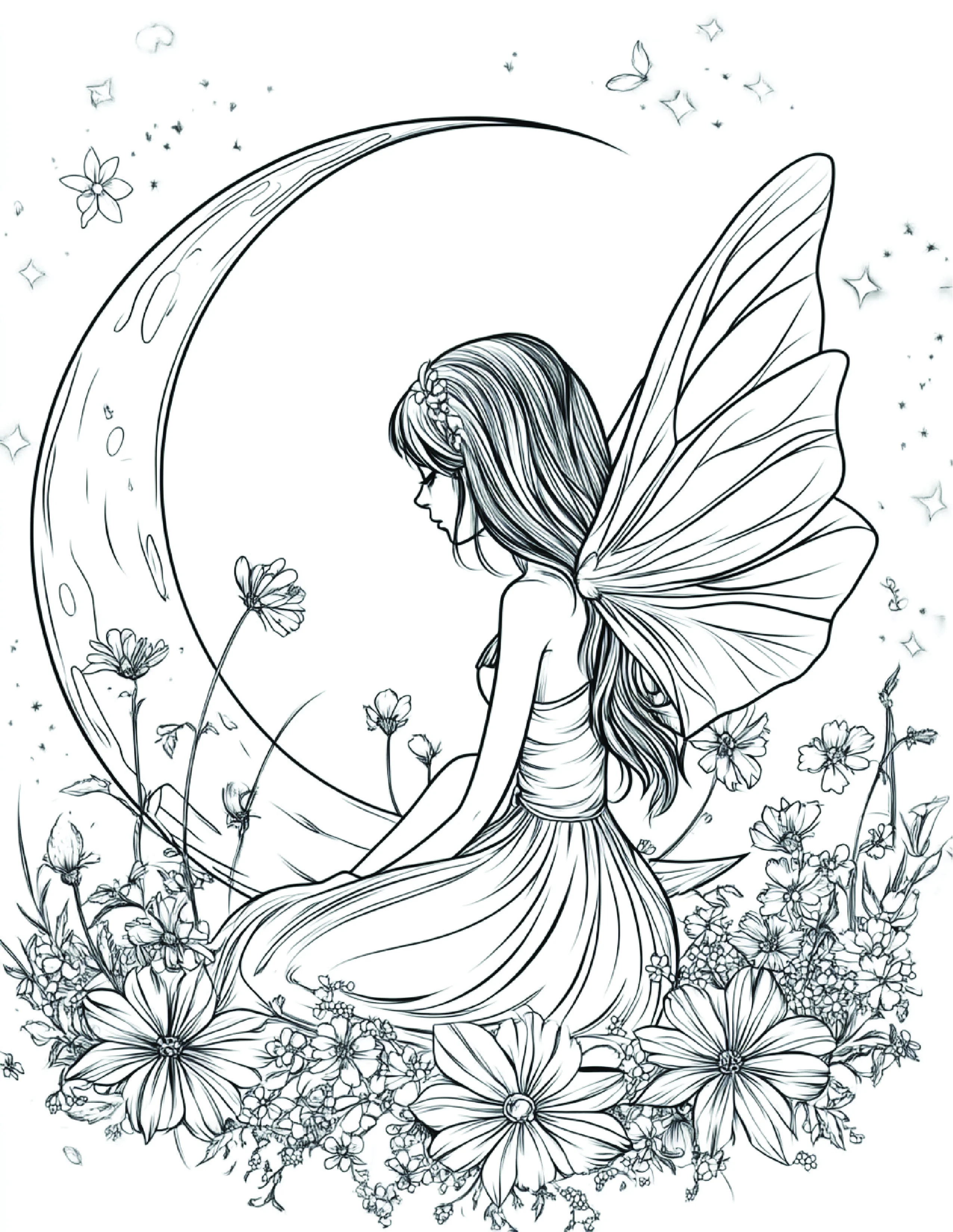 Fada da Lua para colorir 153