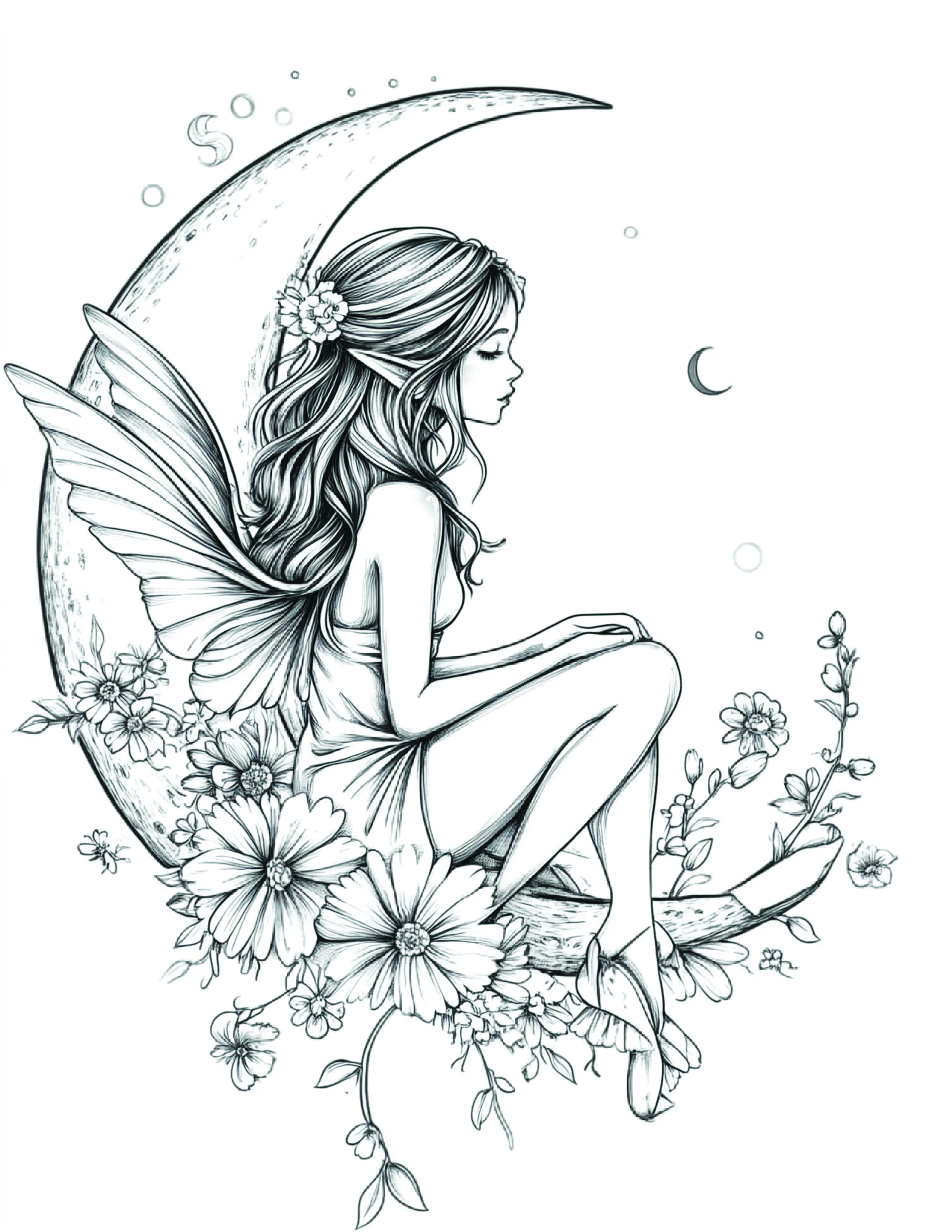 Fada da Lua para colorir 155