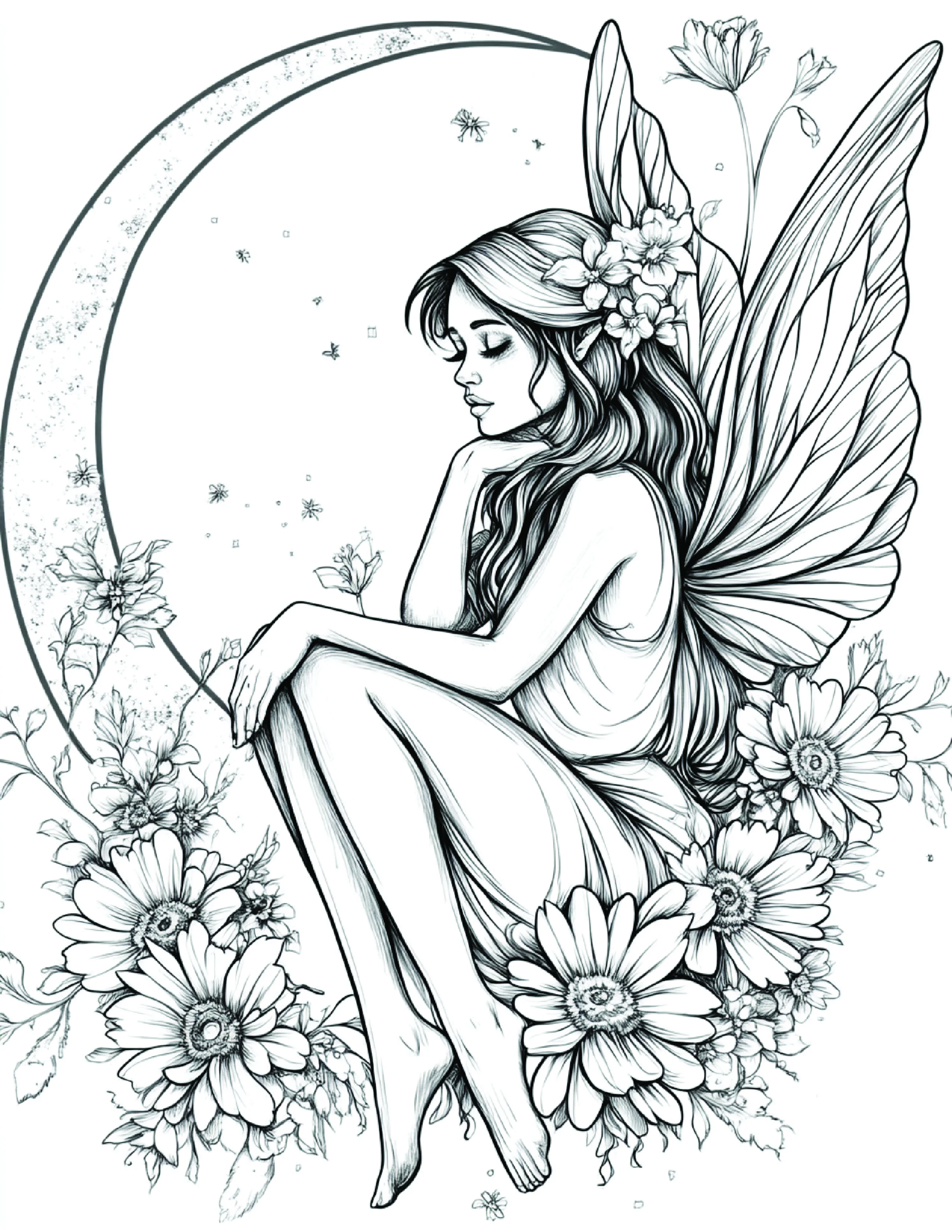 Fada da Lua para colorir 157