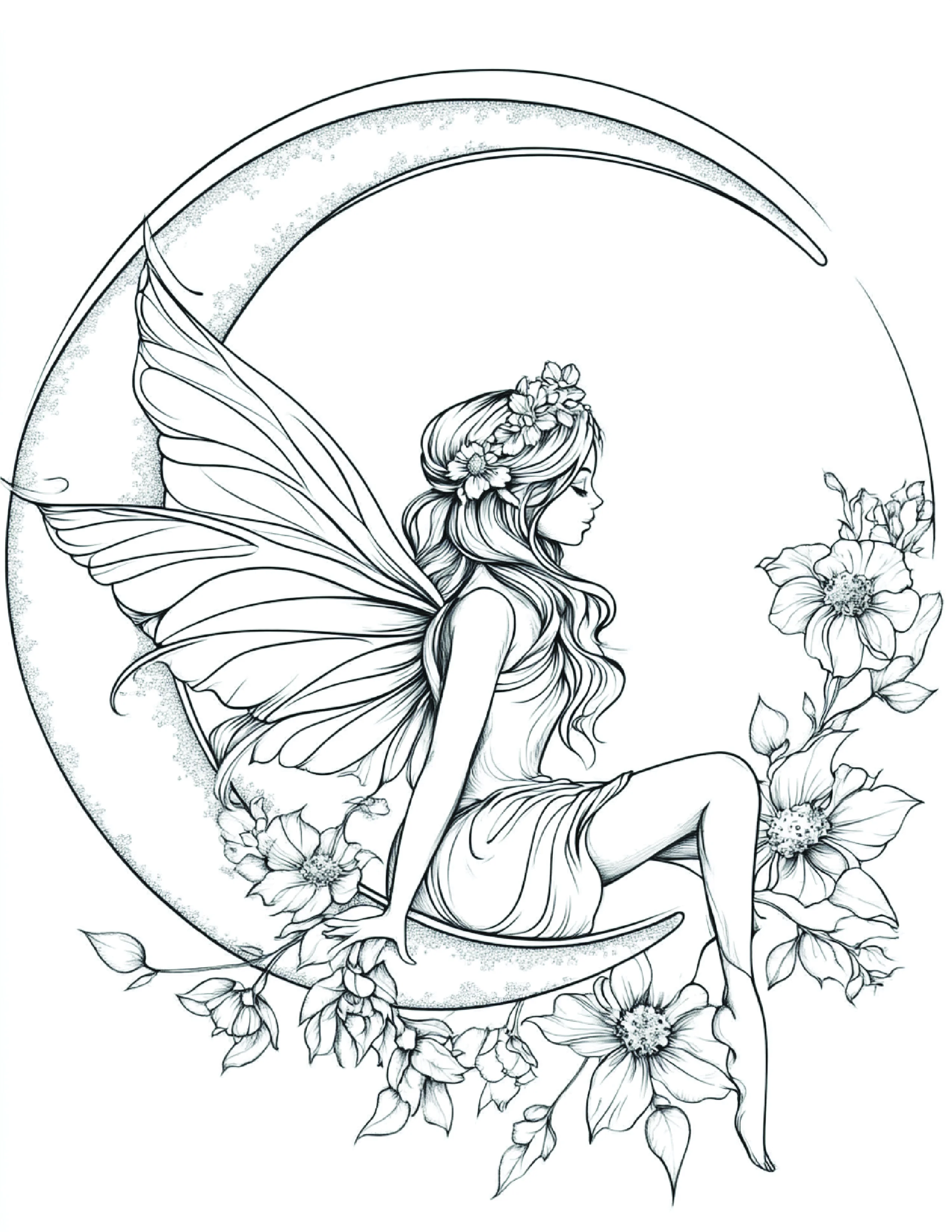 Fada da Lua para colorir 158