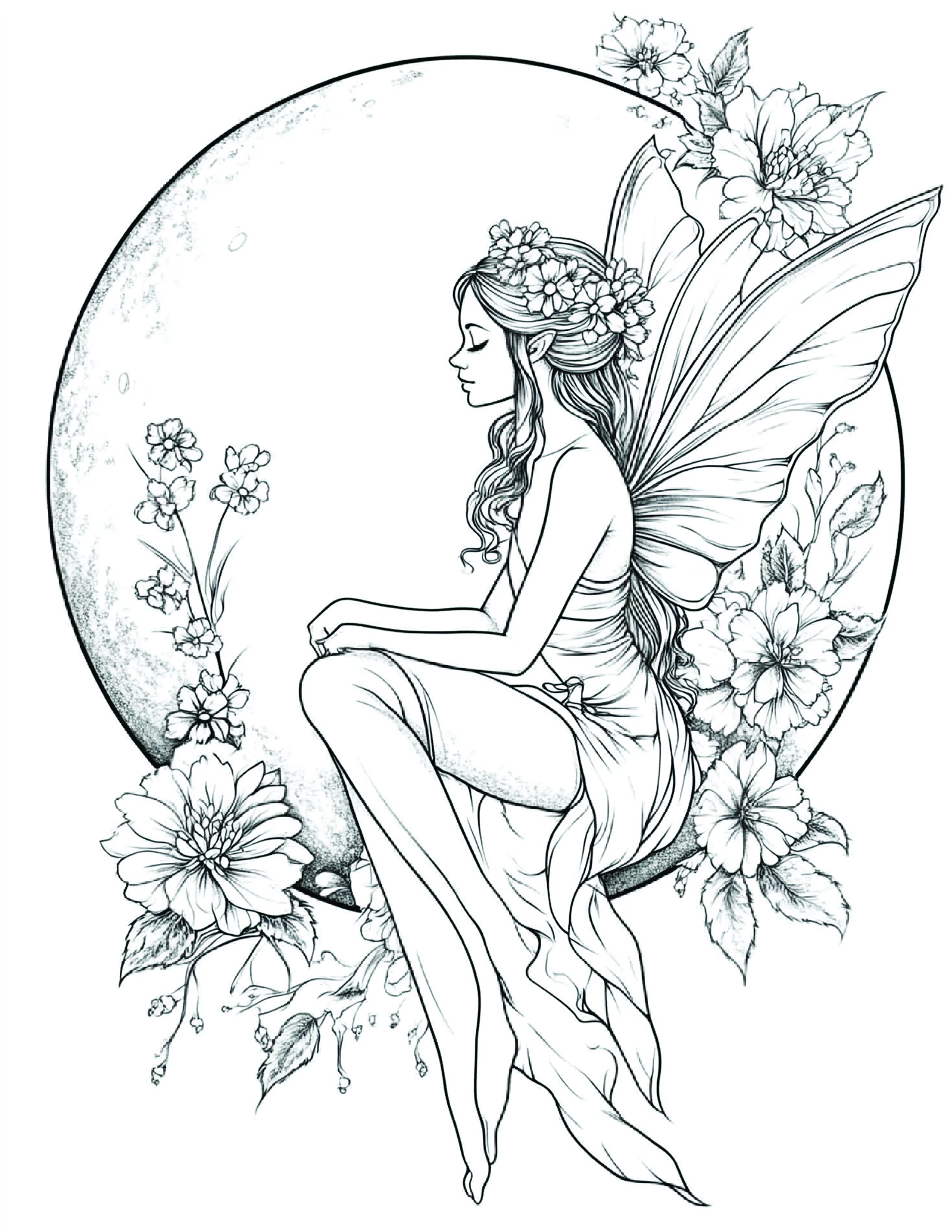 Fada da Lua para colorir 159