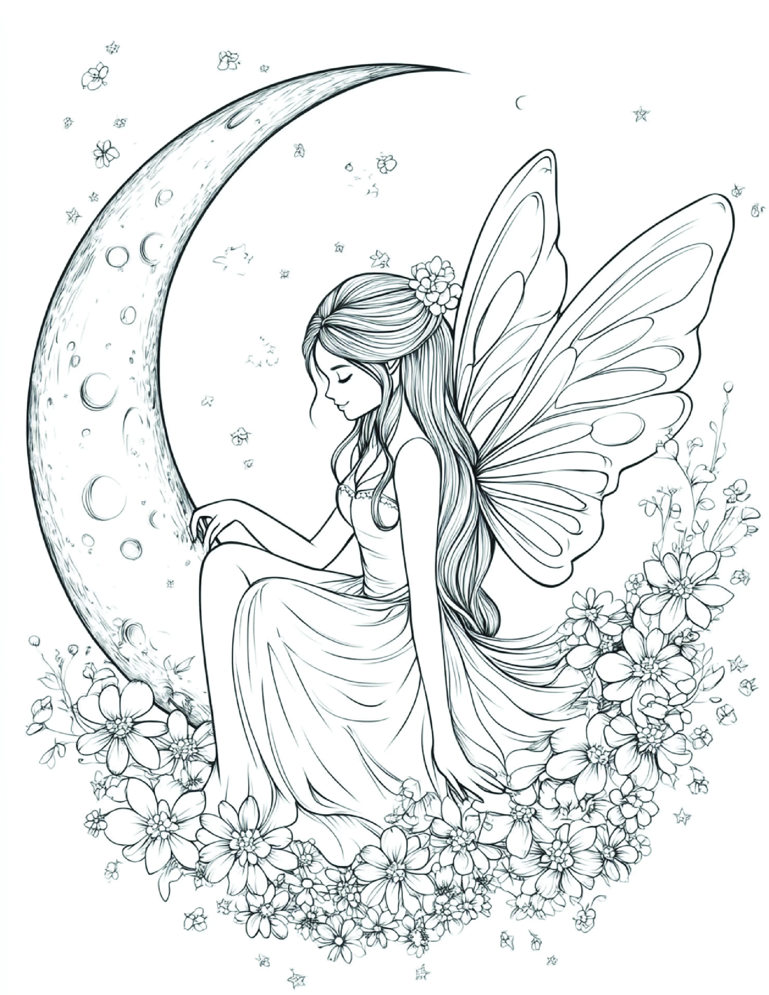 Fada da Lua para colorir 163
