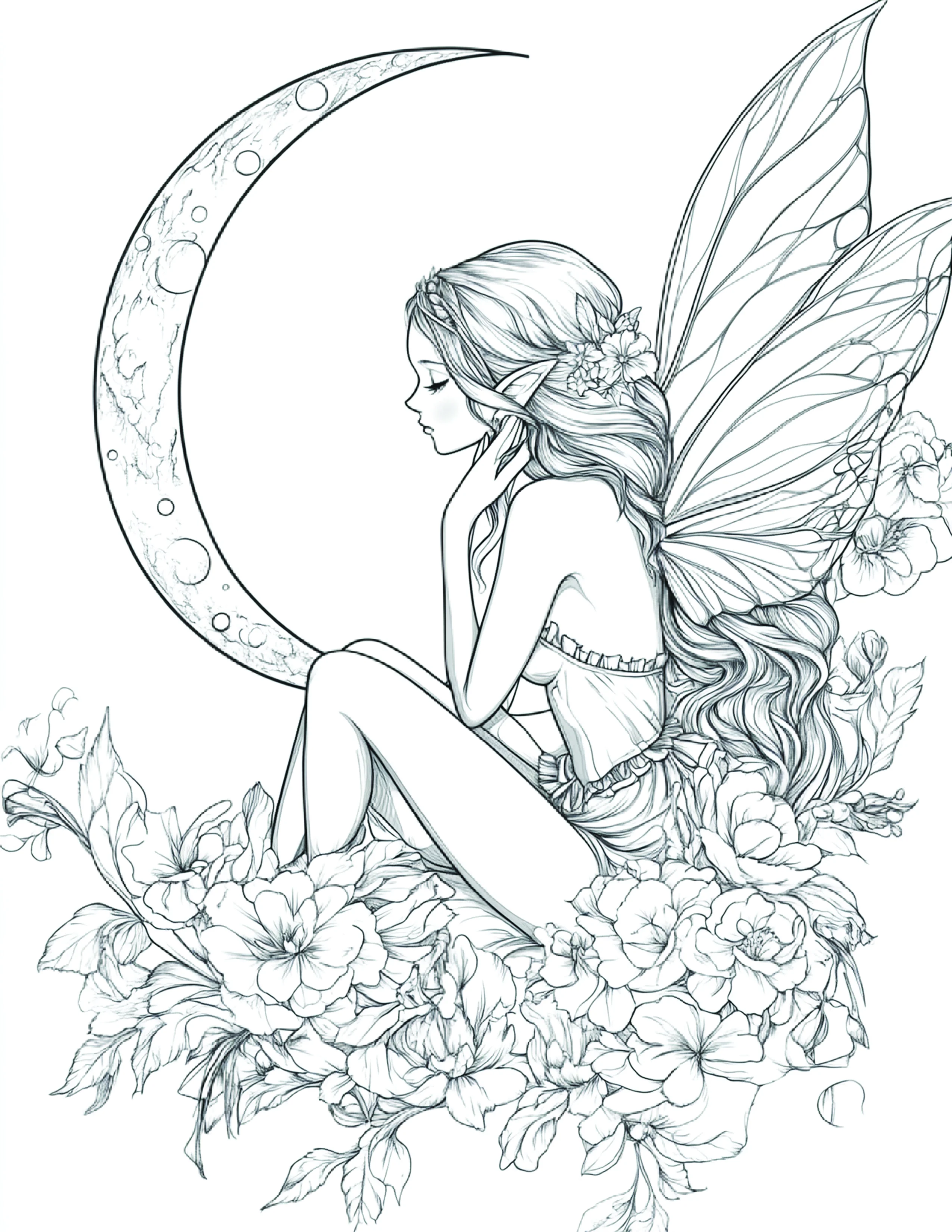 Fada da Lua para colorir 164