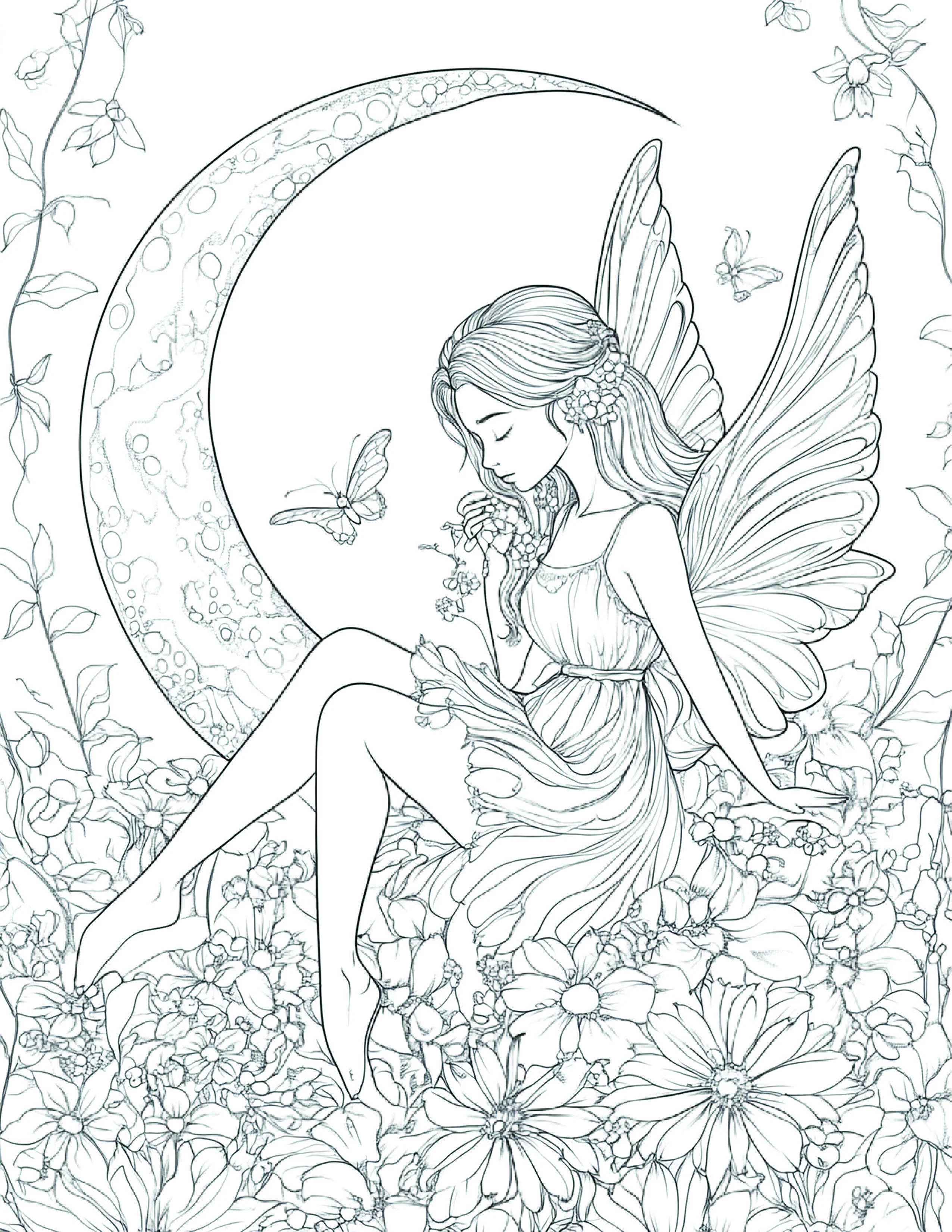 Fada da Lua para colorir 165